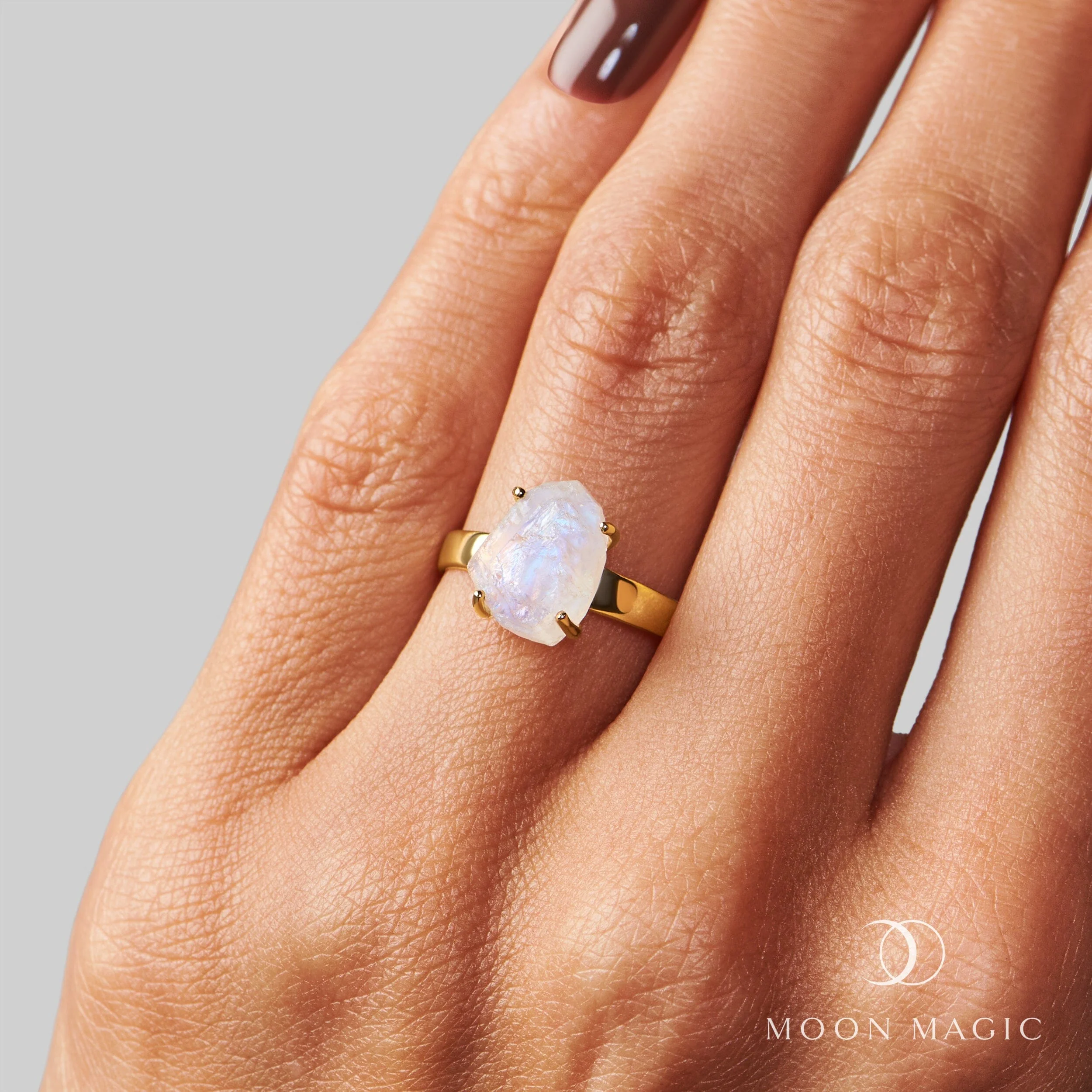 Raw Crystal Ring - Raw Crystal Moonstone - Image 6