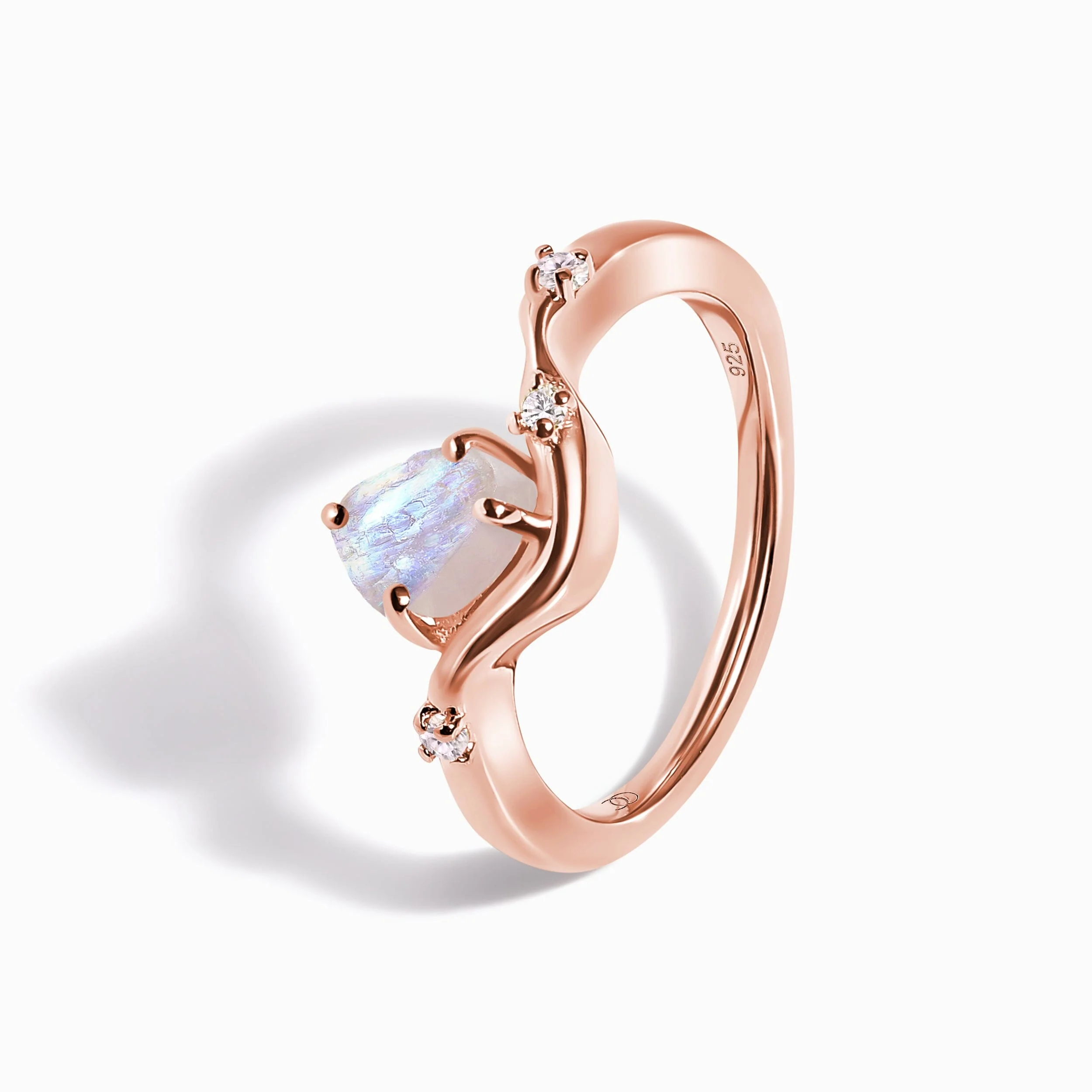 Raw Crystal Ring - Moonstone Arc of Origin - Image 11