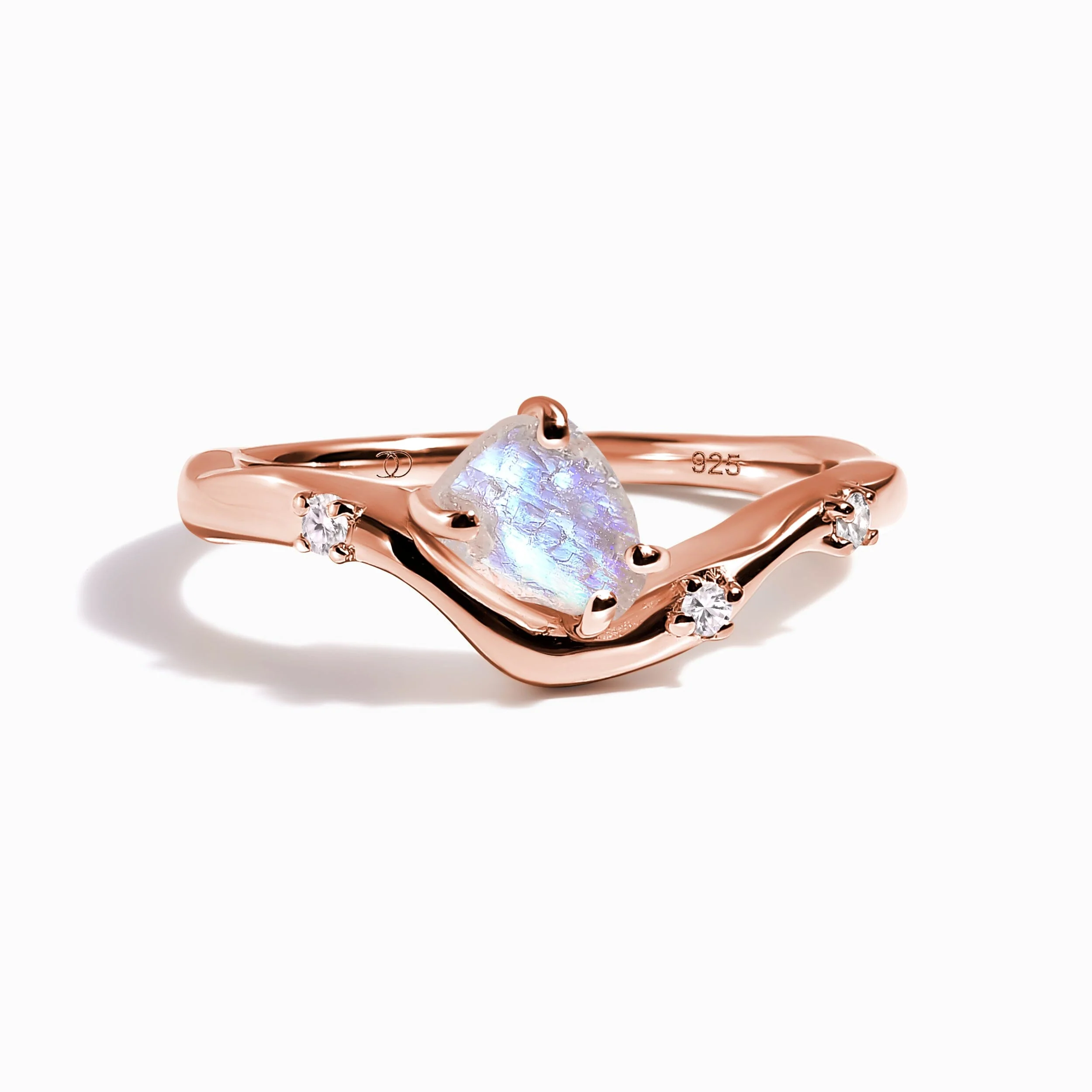 Raw Crystal Ring - Moonstone Arc of Origin - Image 5