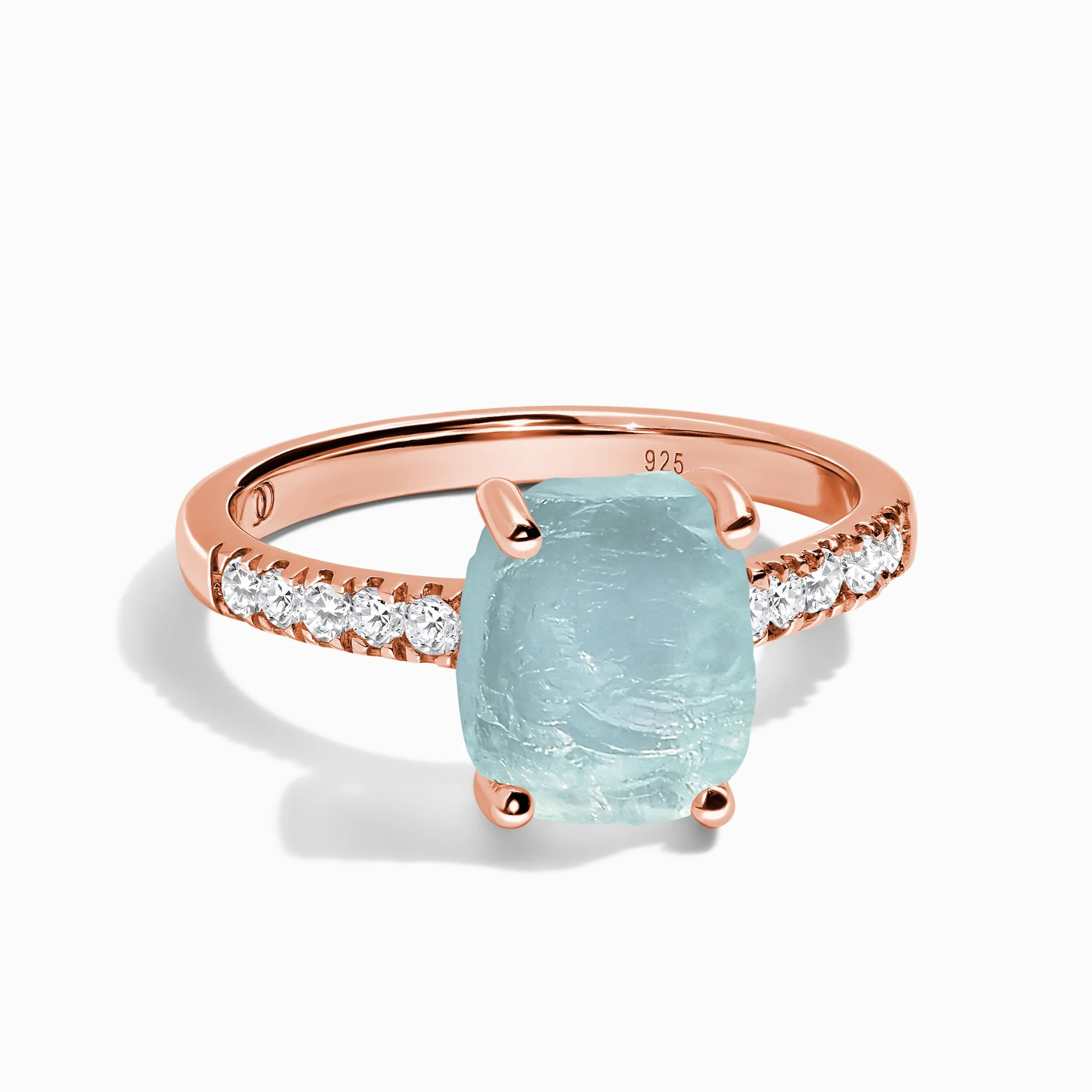 Raw Crystal Ring - Ritzy Aquamarine - Image 3