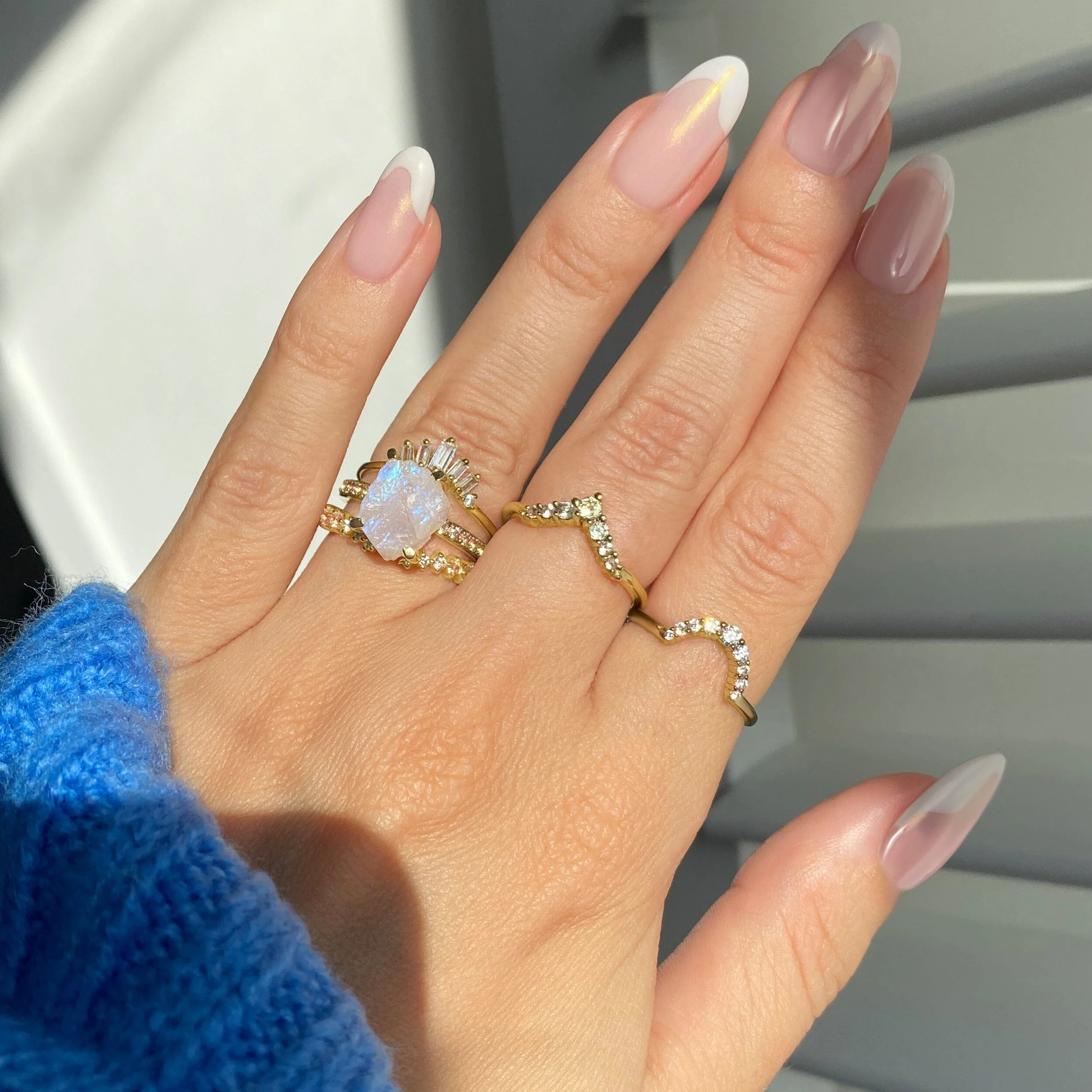 Raw Crystal Ring - Ritzy Moonstone - Image 12