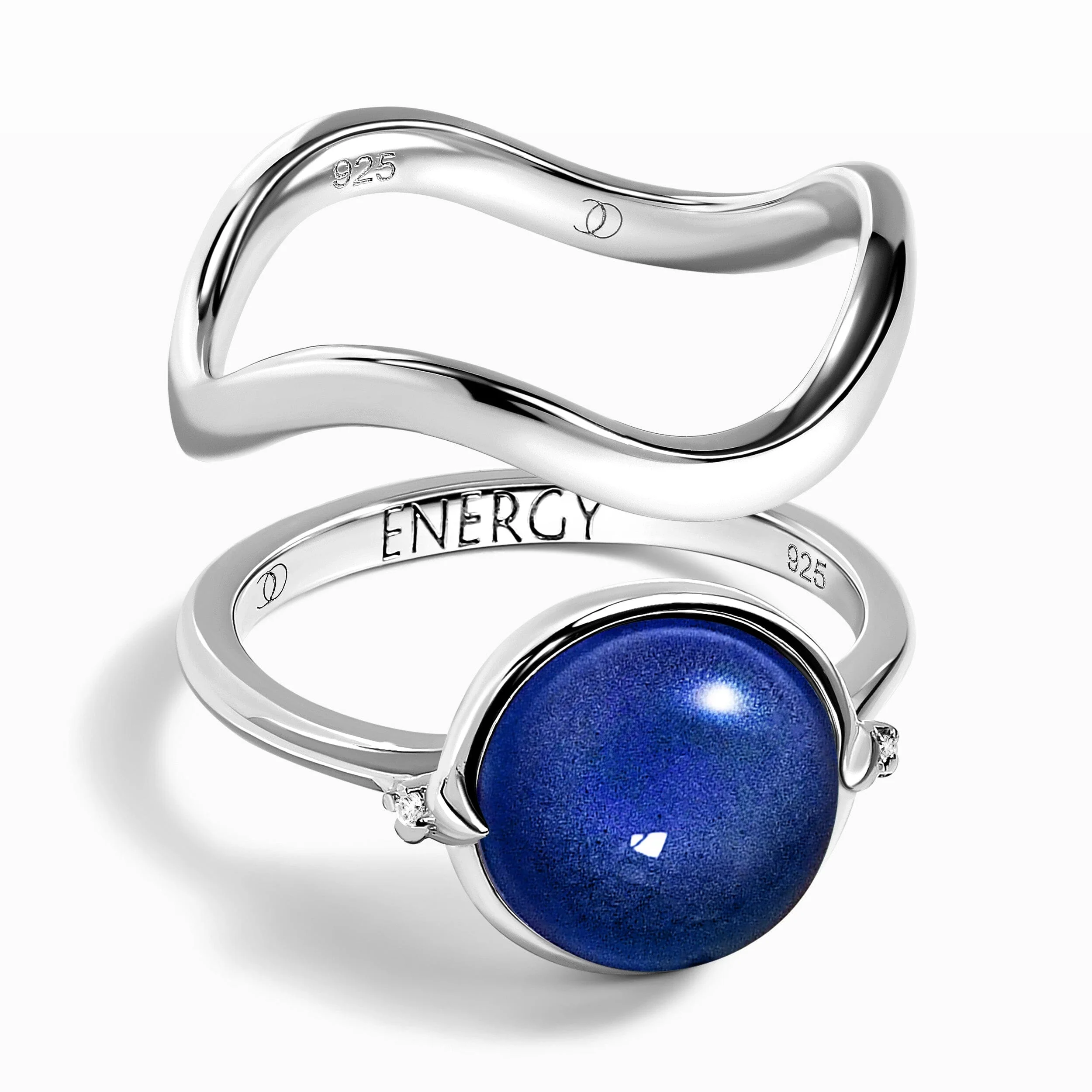 Reflection Ring & Waves Band