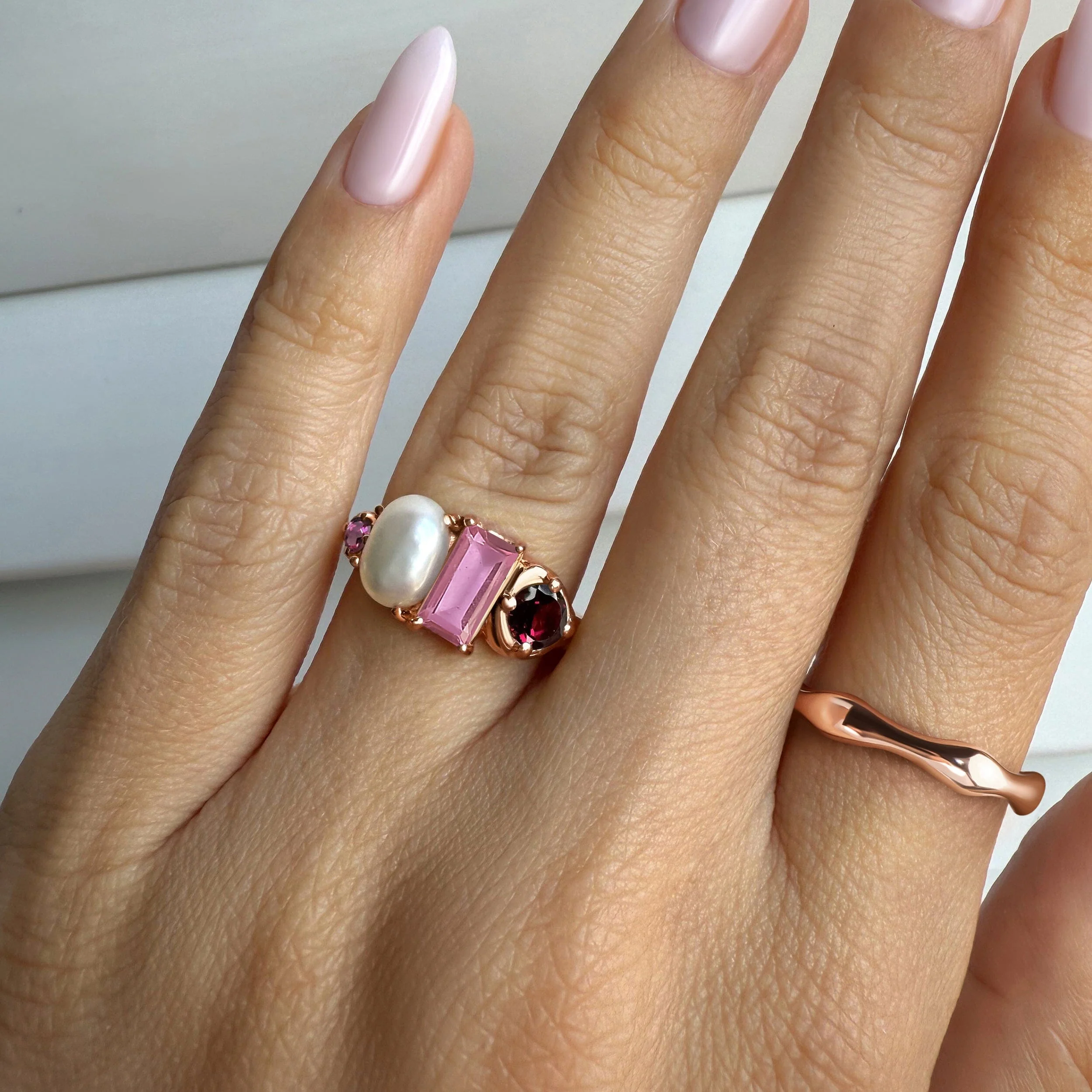 Rhodolite Garnet Treasure & Magma Band Set - Image 6