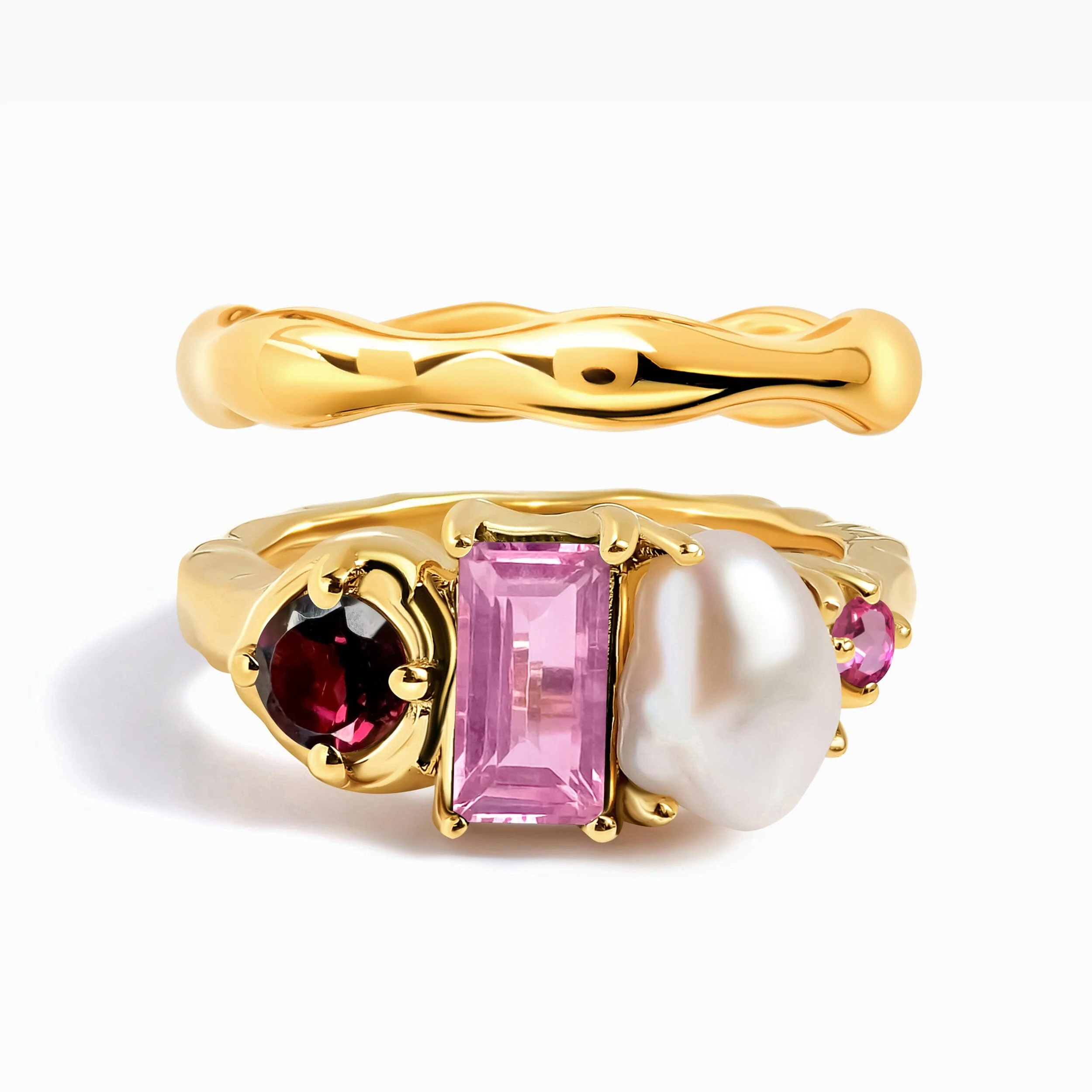 Rhodolite Garnet Treasure & Magma Band Set - Image 7