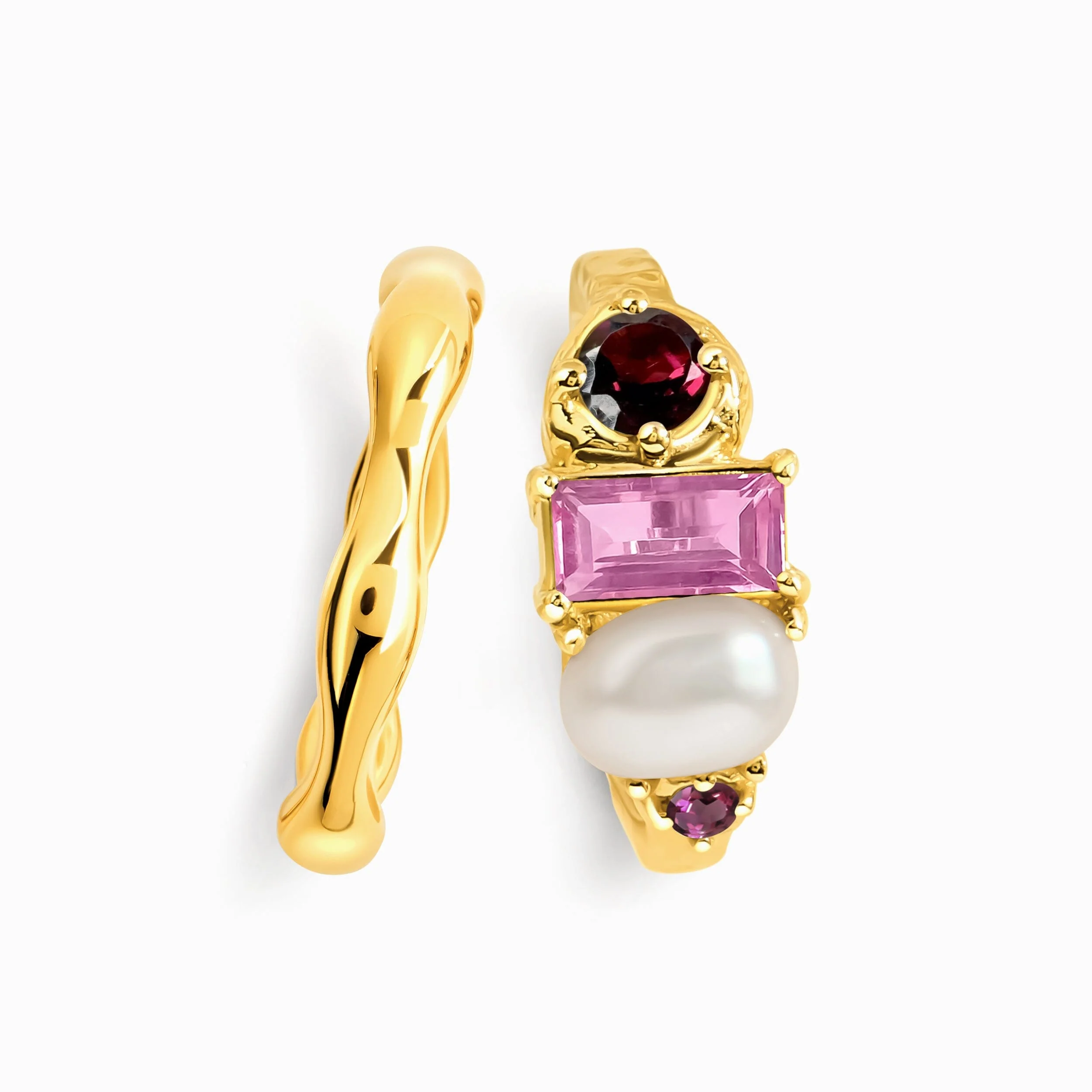 Rhodolite Garnet Treasure & Magma Band Set - Image 8