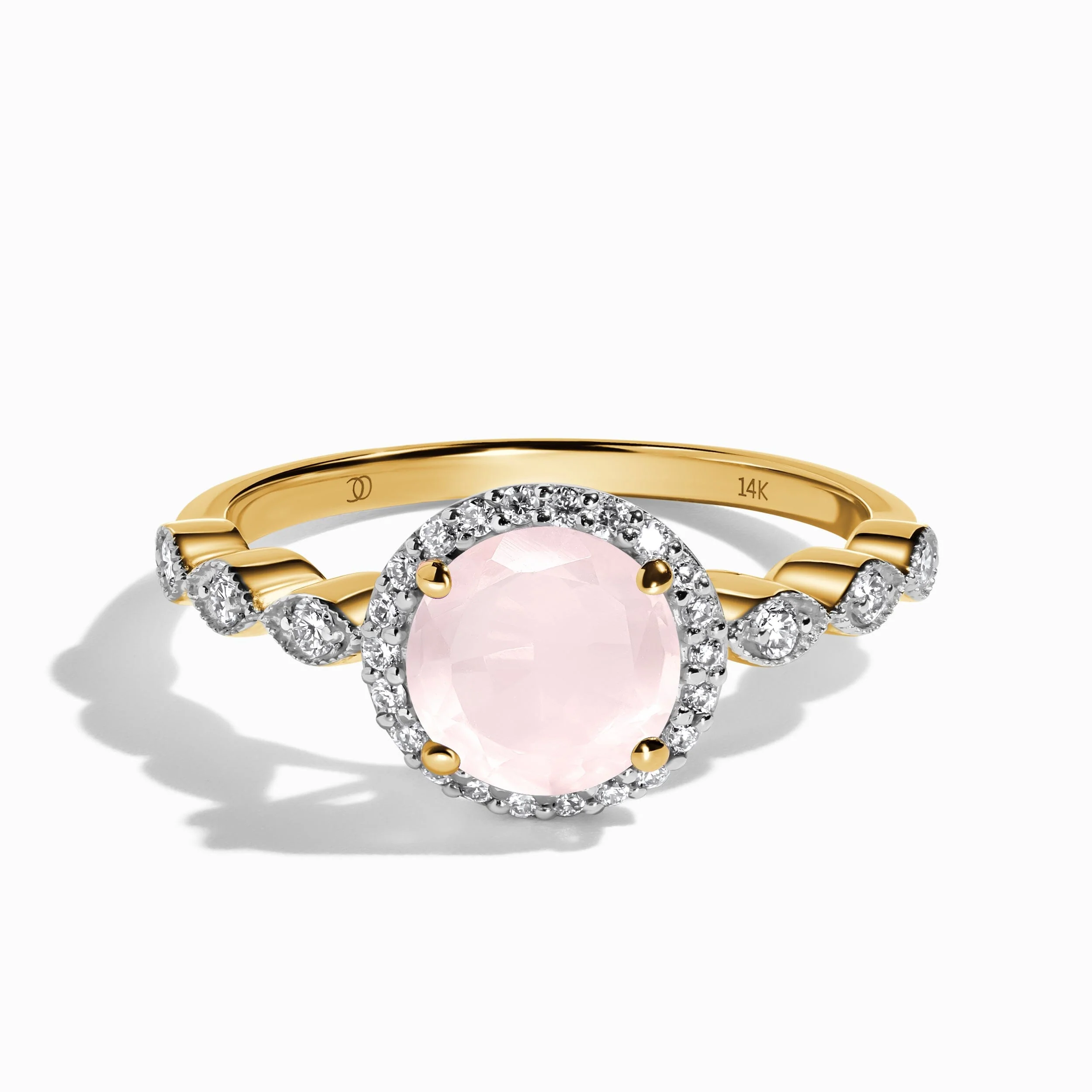 Rose Quartz Diamond Ring - Soulmate - Image 5