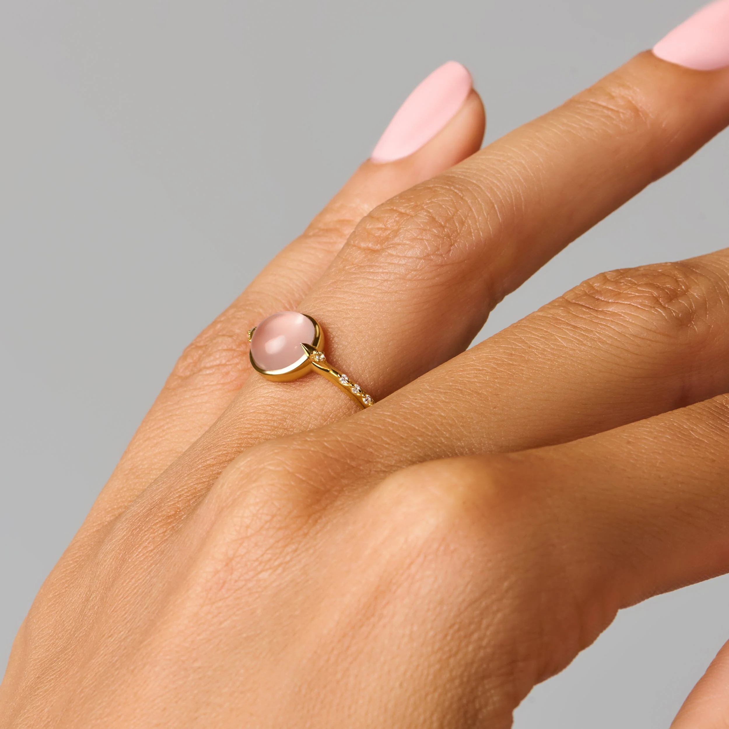 Rose Quartz Energy Ring - Self-Love Engraved - Image 16
