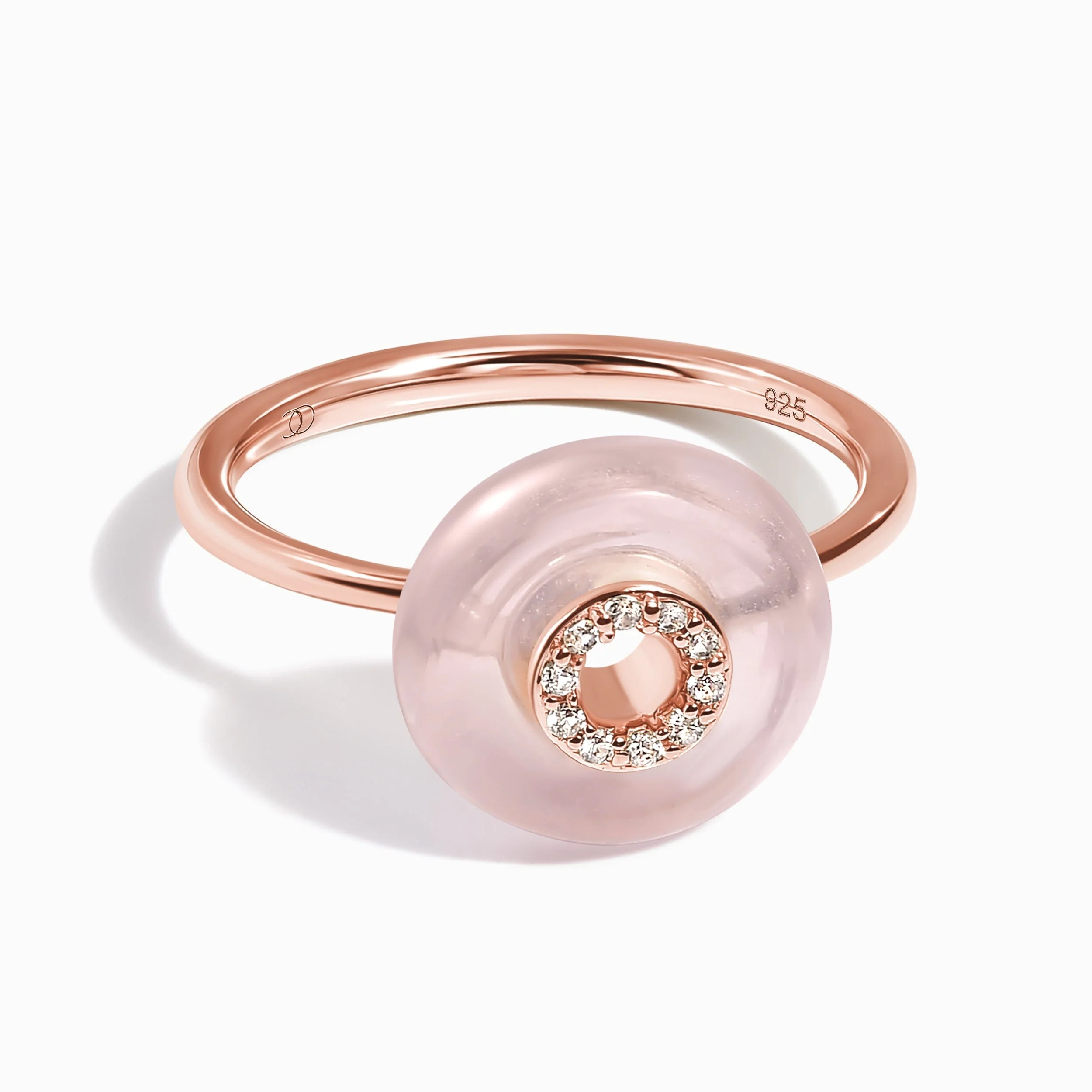 Rose Quartz Fidget Ring - Liora - Image 13