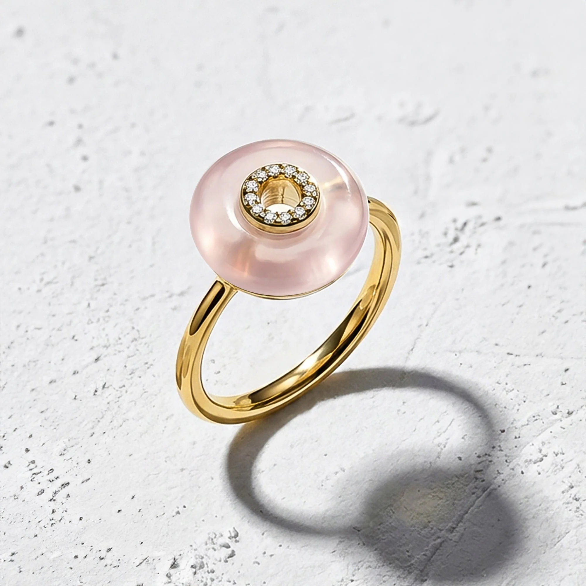 Rose Quartz Fidget Ring - Liora - Image 24