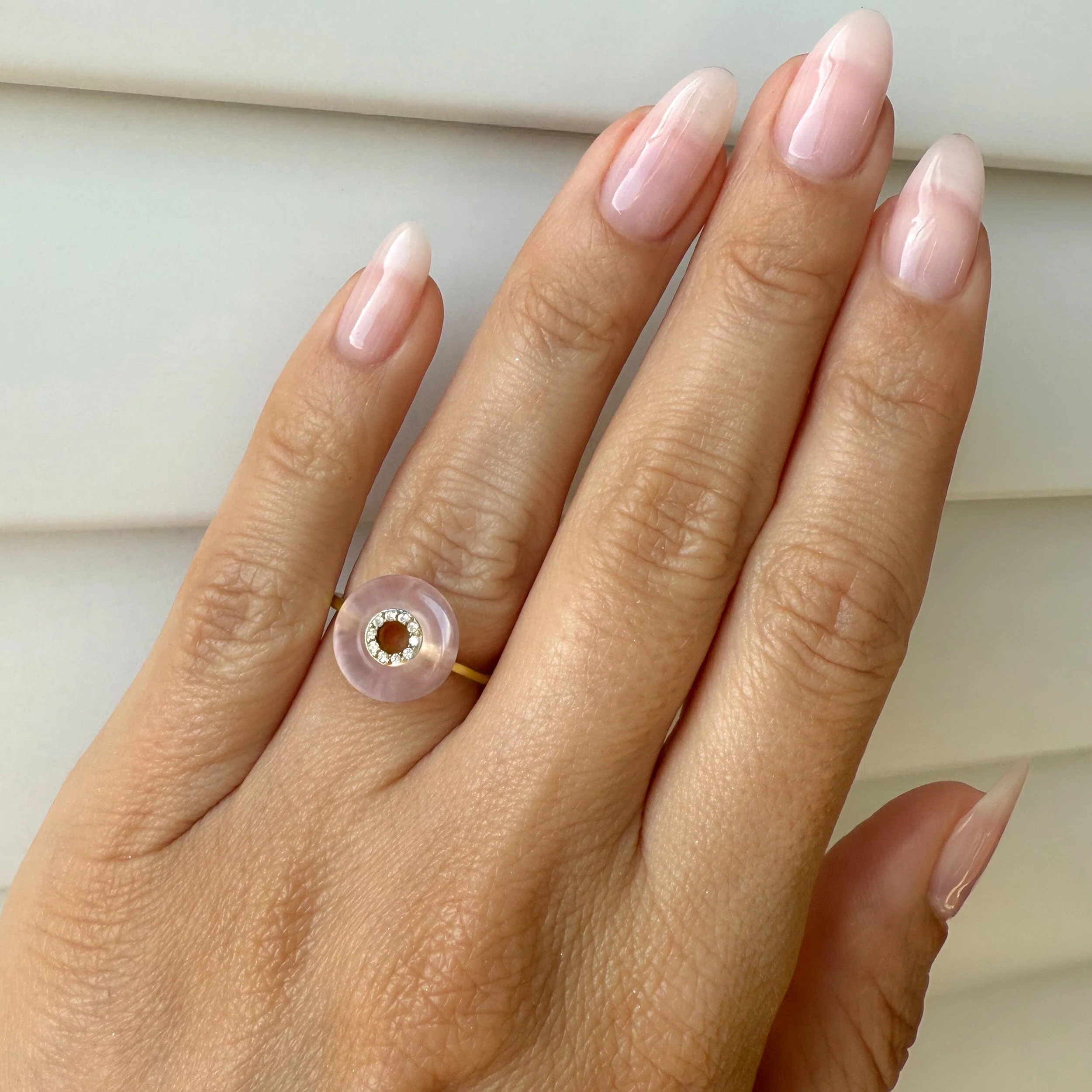 Rose Quartz Fidget Ring - Liora - Image 6