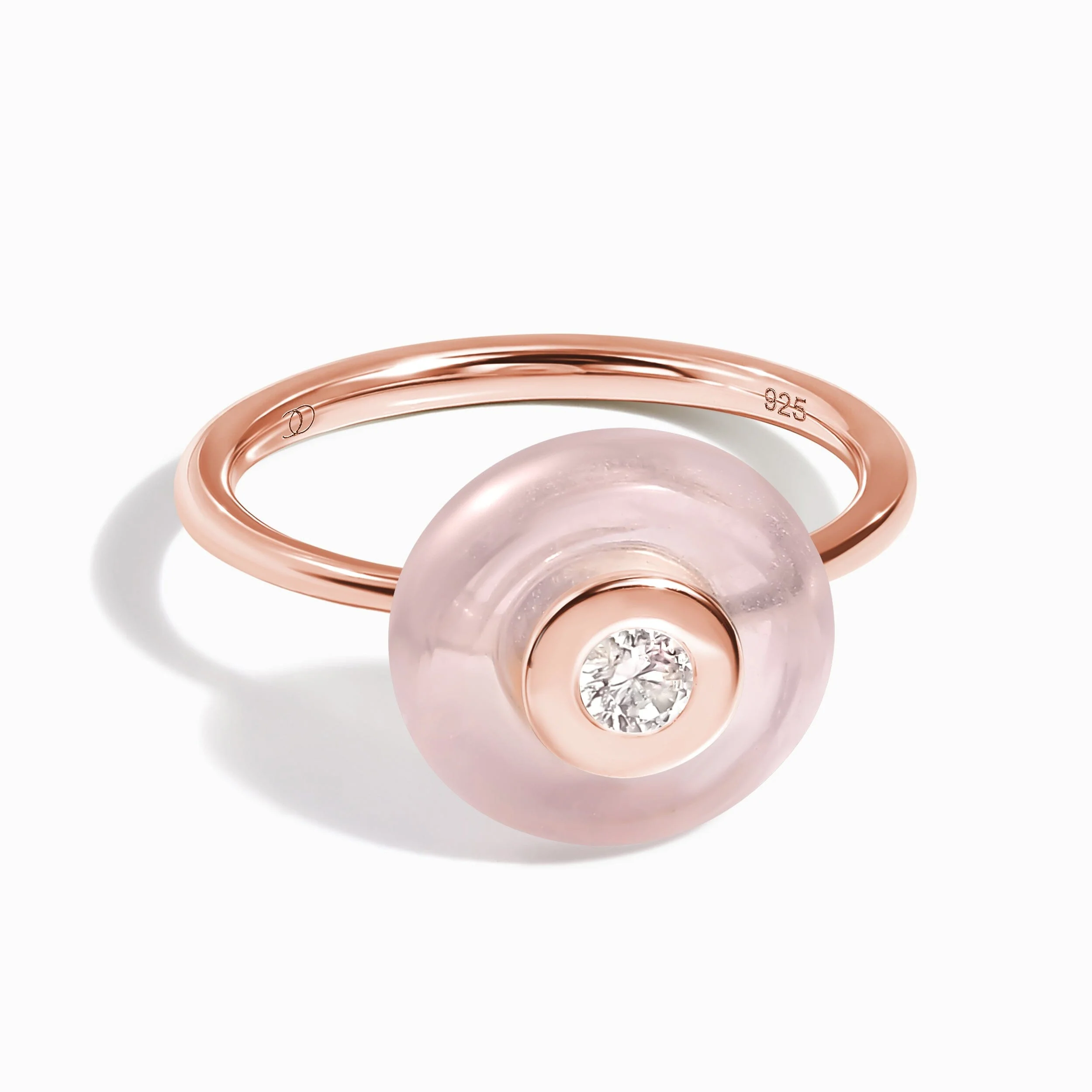 Rose Quartz Fidget Ring - Ora - Image 14