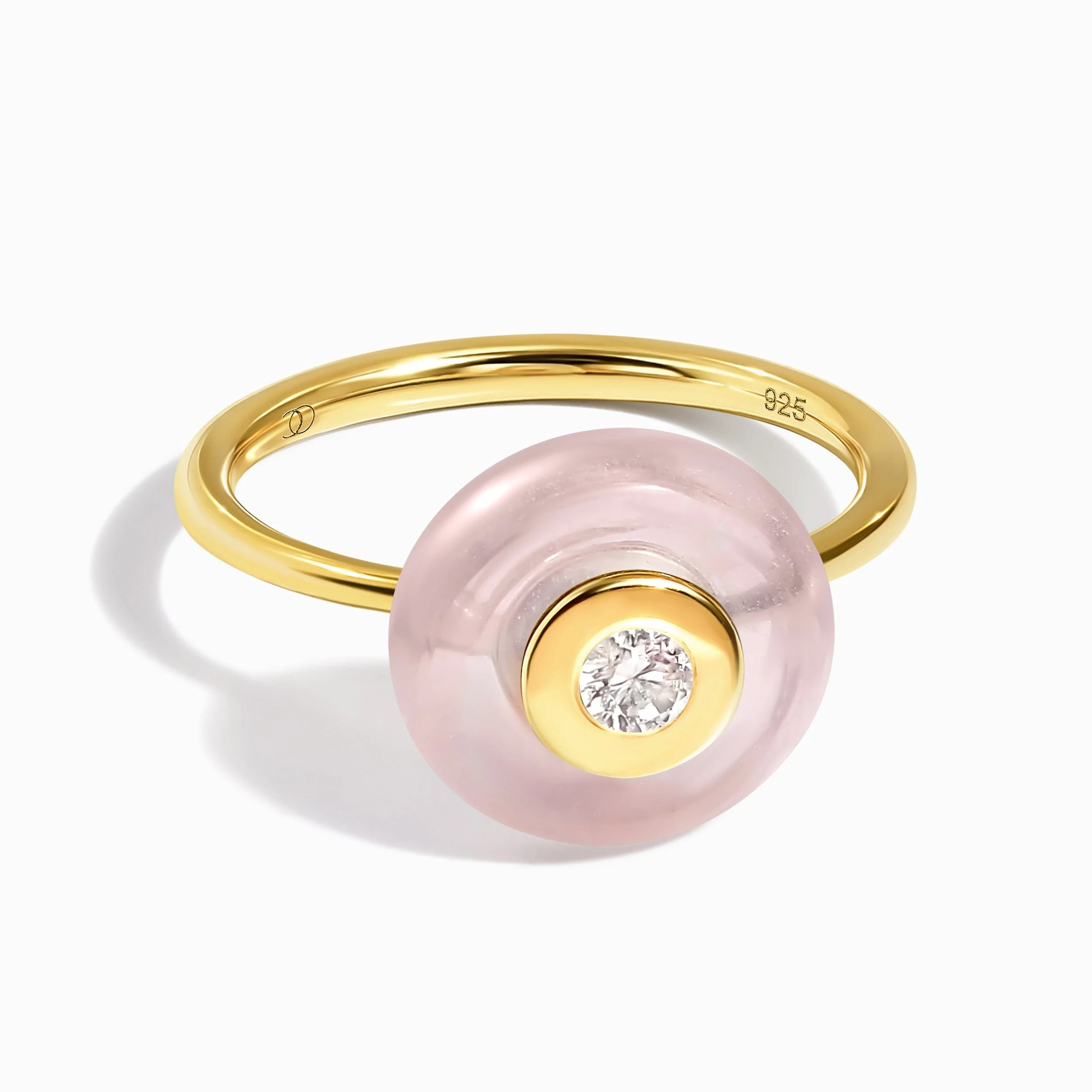 Rose Quartz Fidget Ring - Ora - Image 15