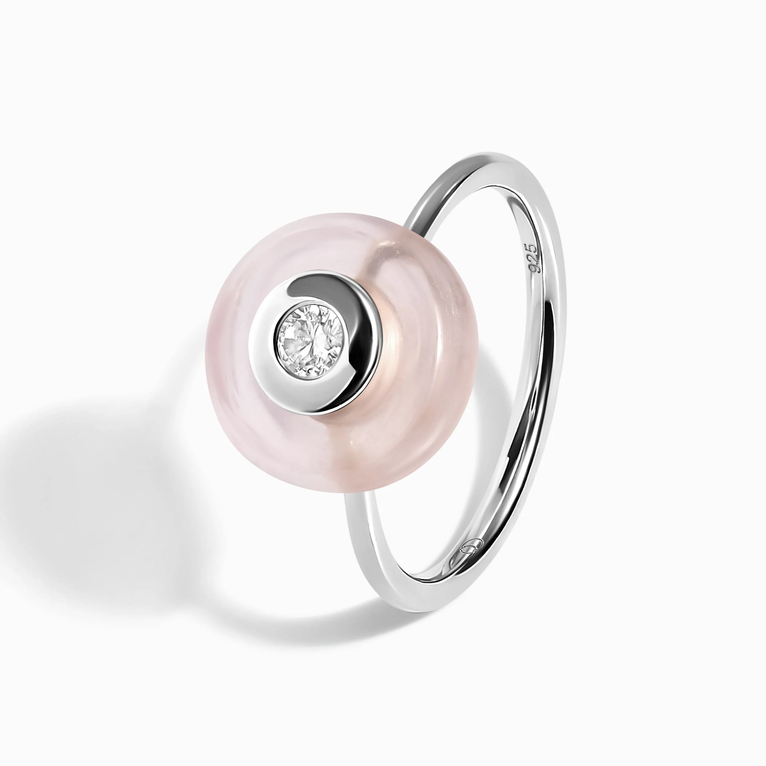 Rose Quartz Fidget Ring - Ora - Image 16
