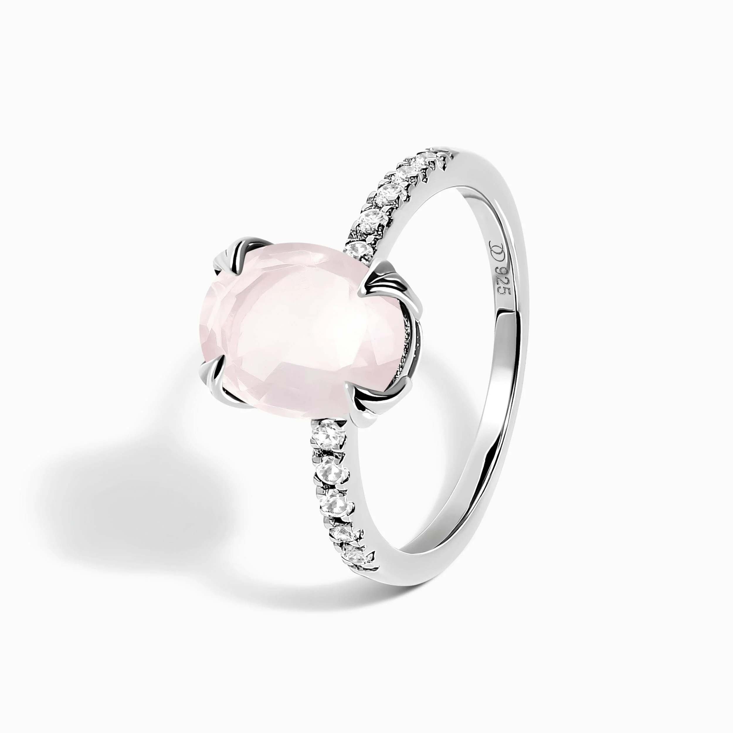 Rose Quartz Ring - Harlow - Image 13