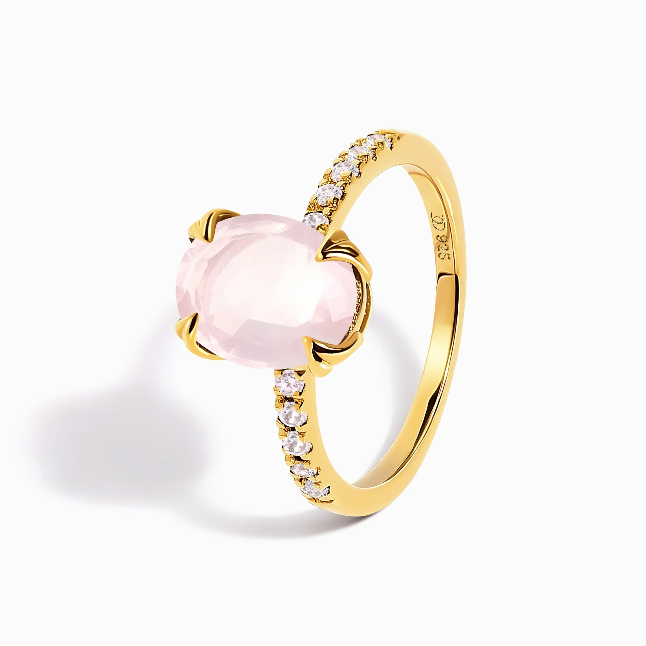 Rose Quartz Ring - Harlow - Image 16