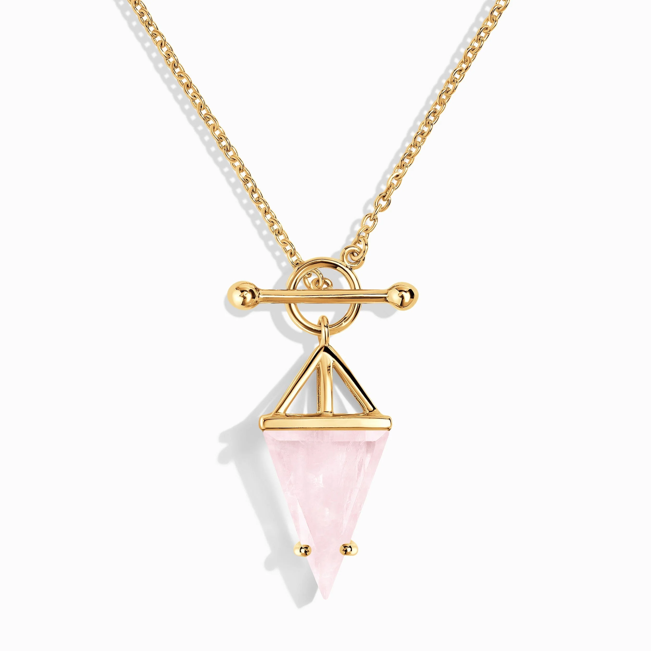 Rose Quartz Necklace - Heroine T-Lock - Image 11