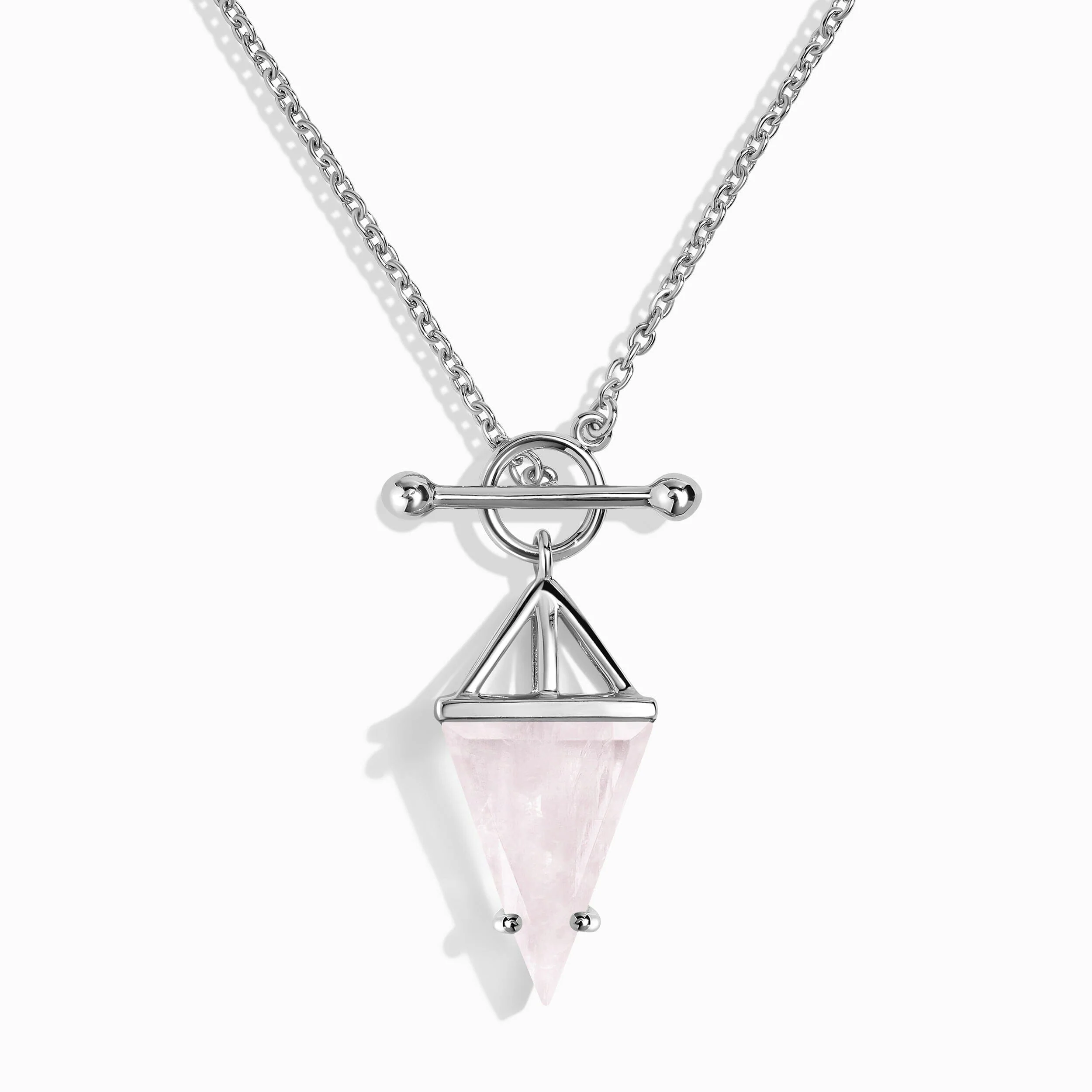 Rose Quartz Necklace - Heroine T-Lock - Image 3