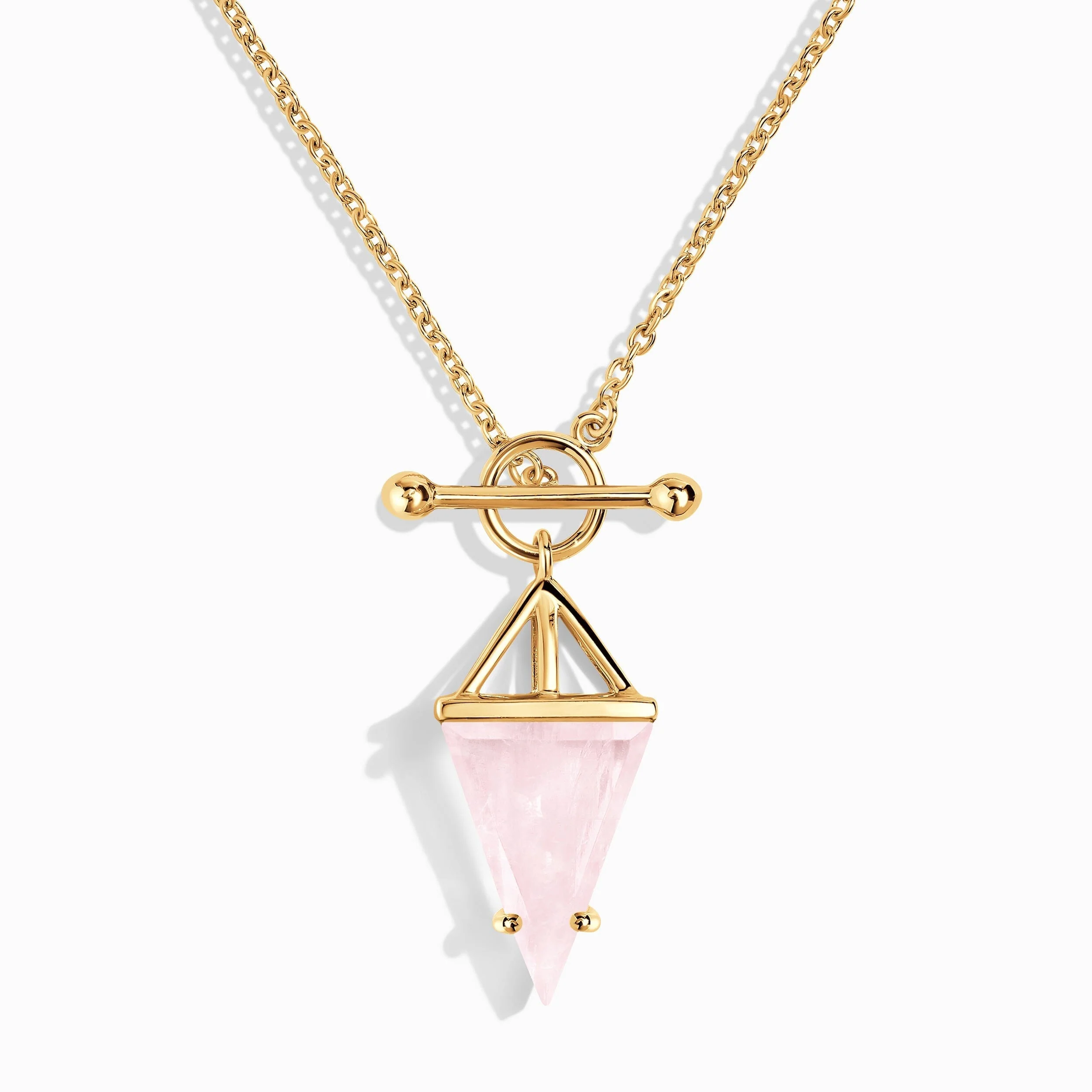 Rose Quartz Necklace - Heroine T-Lock - Image 9