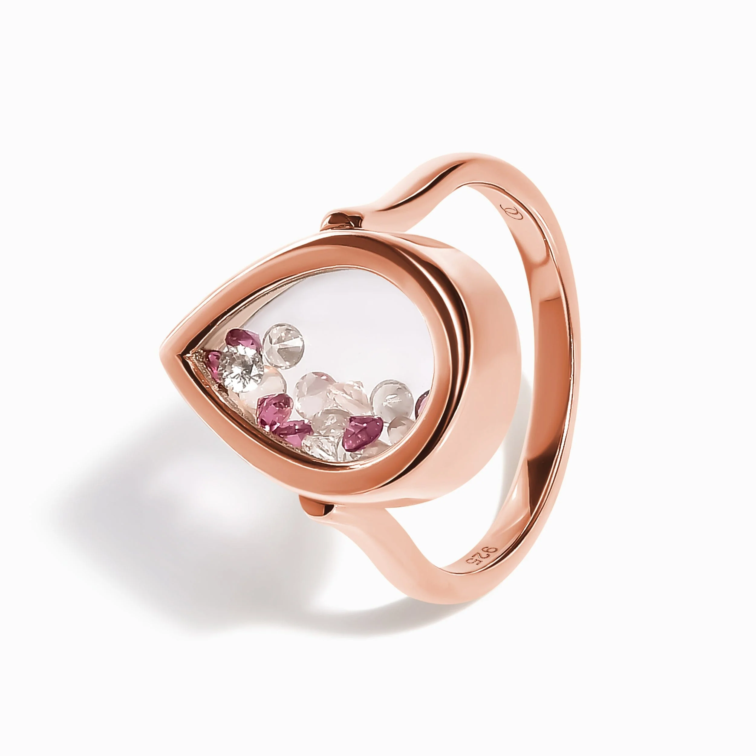 Rose Quartz Rhodolite Ring - Gem Glide - Image 16