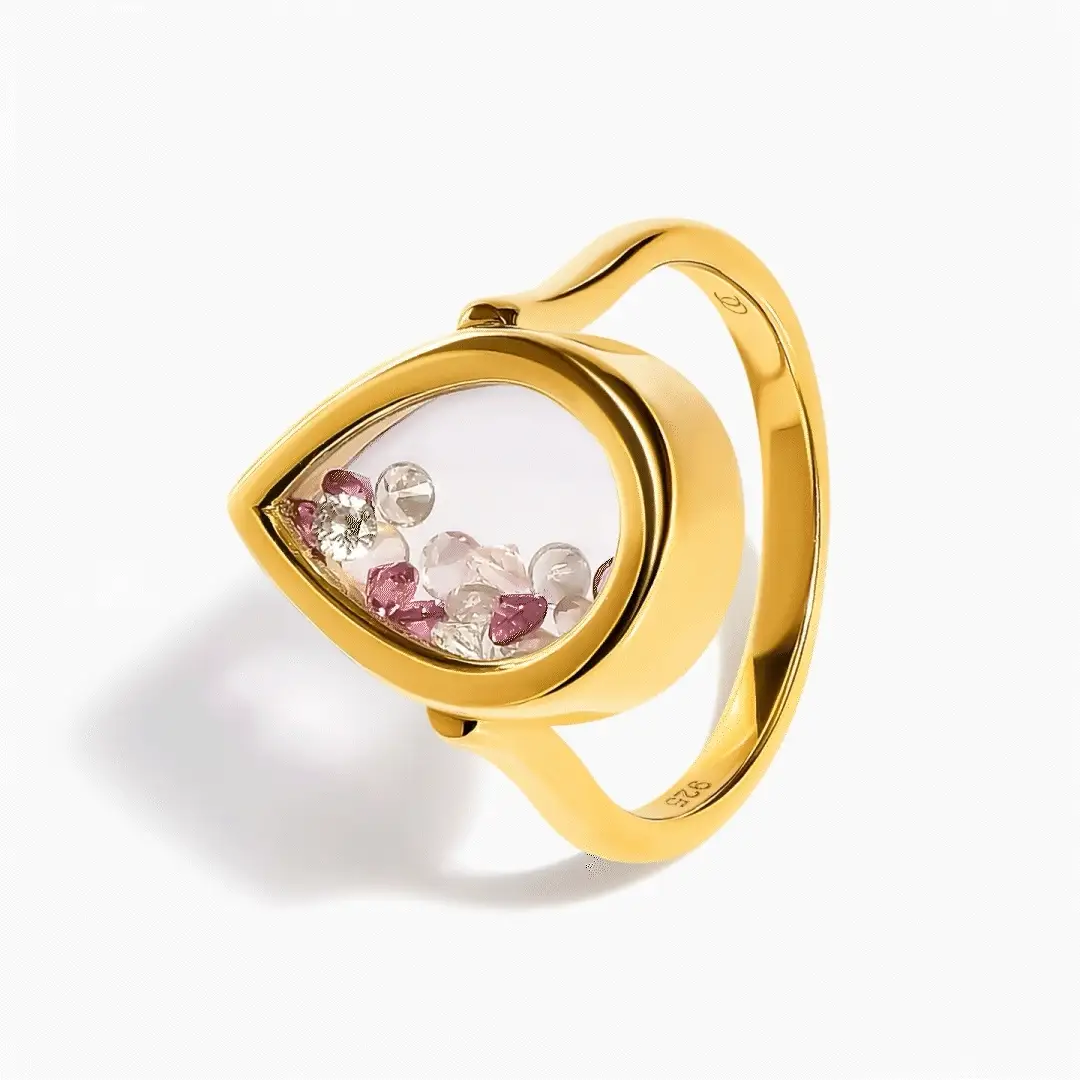 Rose Quartz Rhodolite Ring - Gem Glide - Image 7