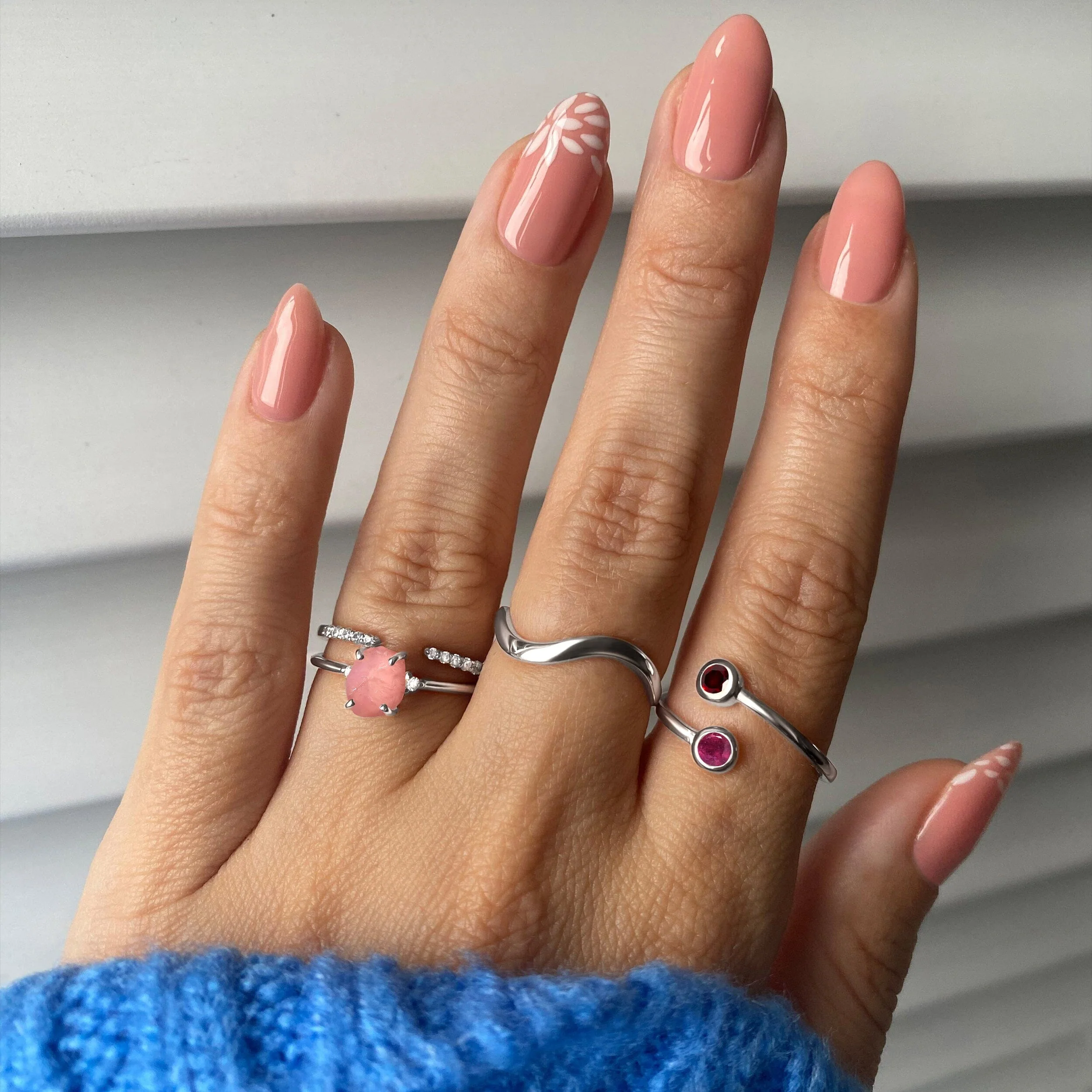 Rose Quartz Ring - Petite Raw Allure - Image 8