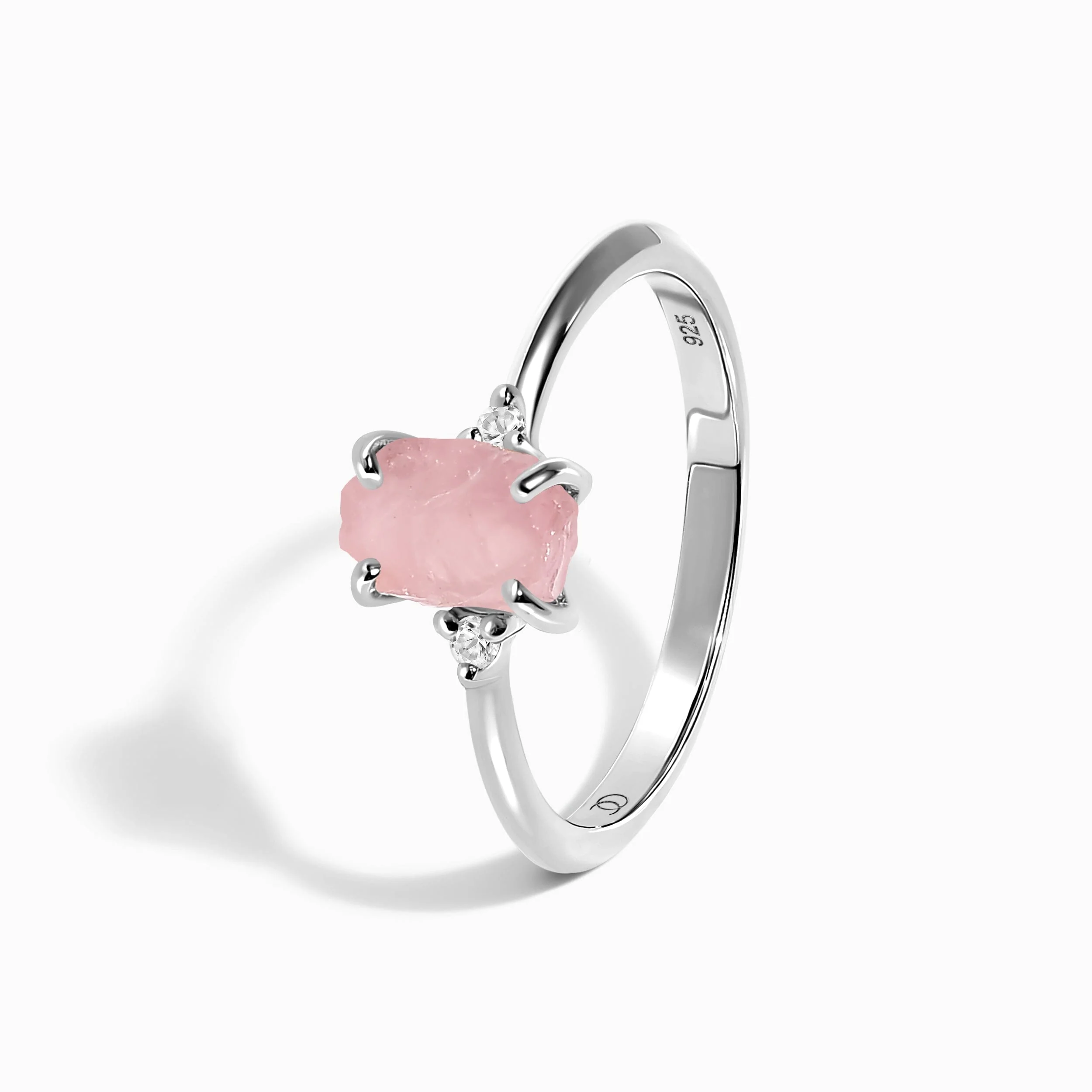 Rose Quartz Ring - Petite Raw Allure - Image 9