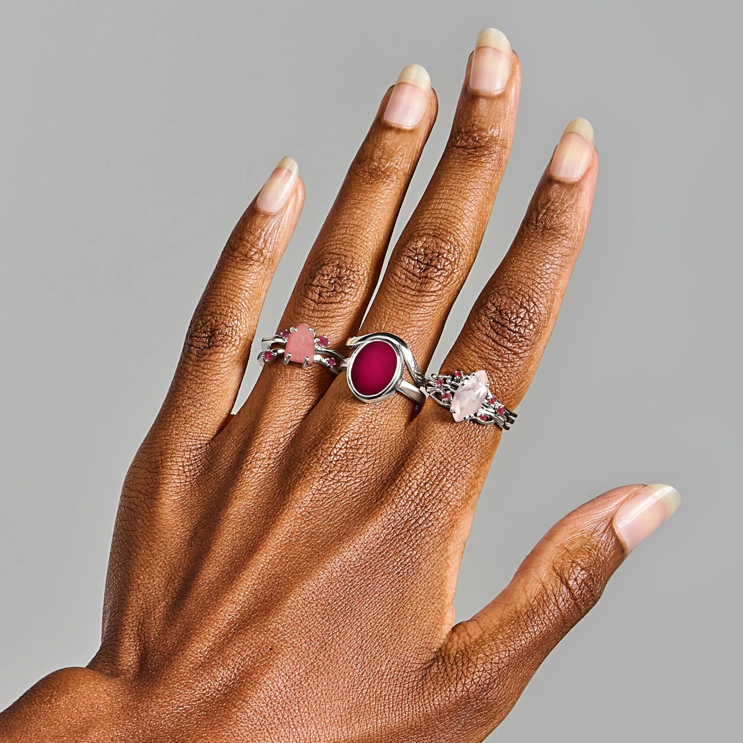 Rose Quartz Ruby Ring - Radiance - Image 11