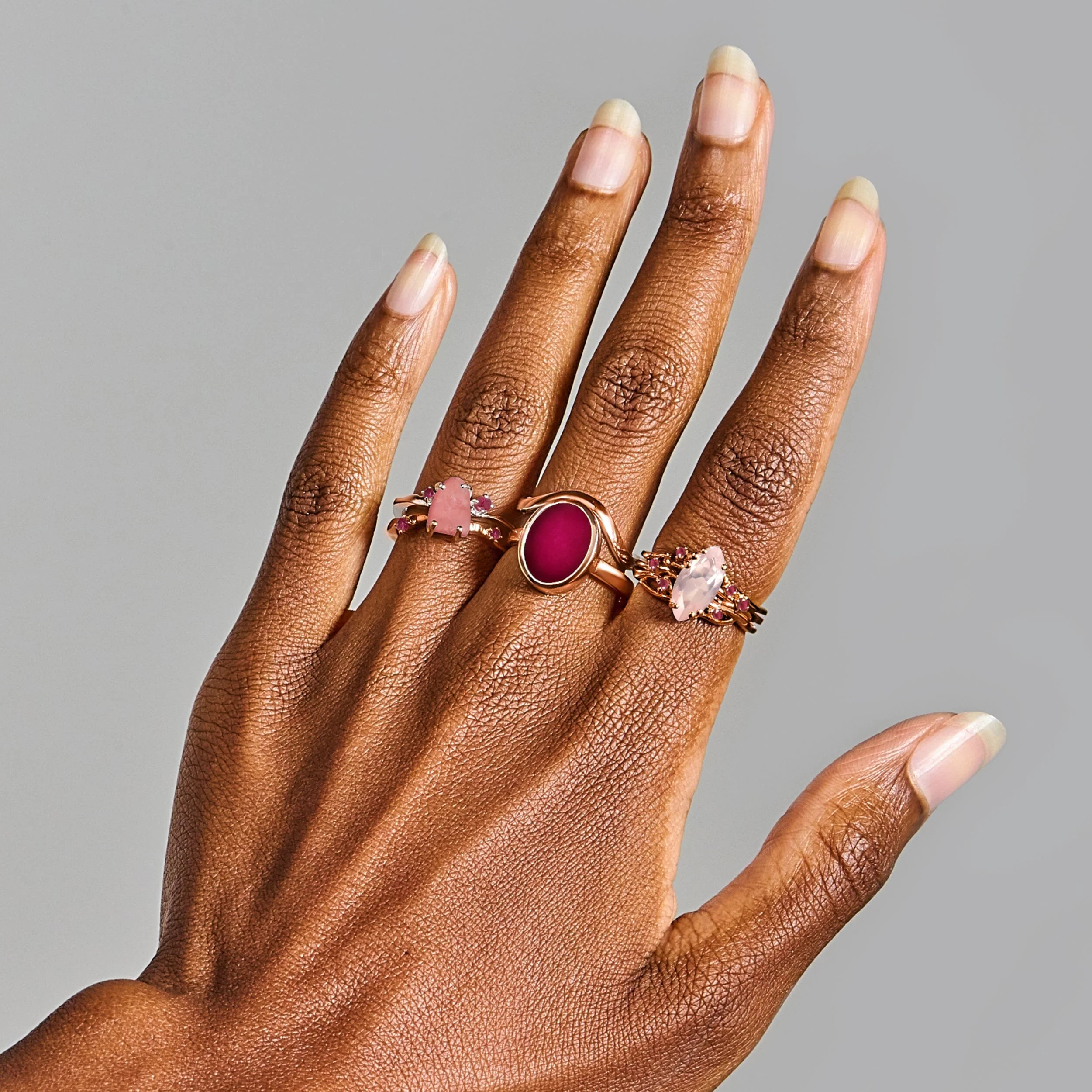 Rose Quartz Ruby Ring - Radiance - Image 14