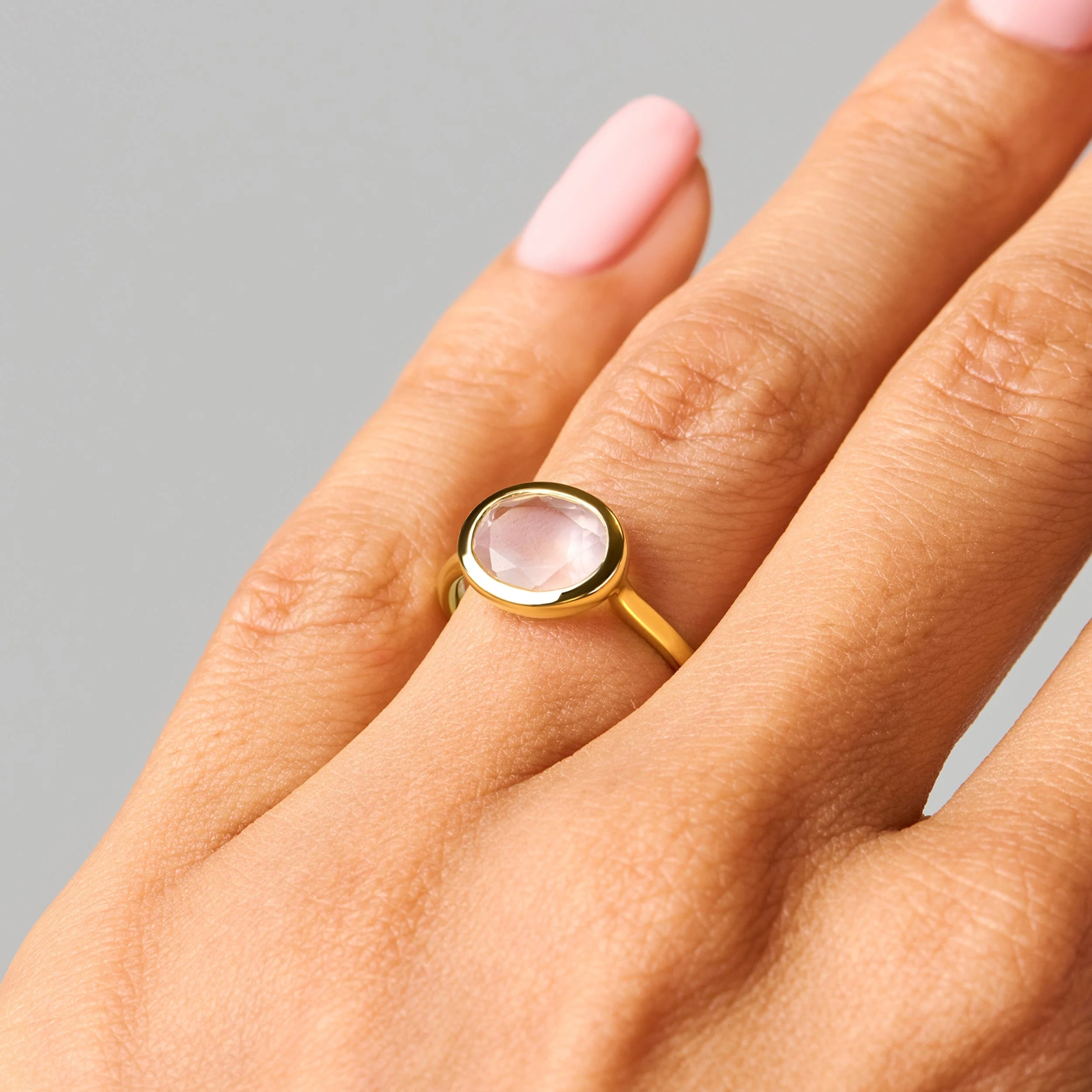 Rose Quartz Skin Touch Ring - Feel the Love - Image 24