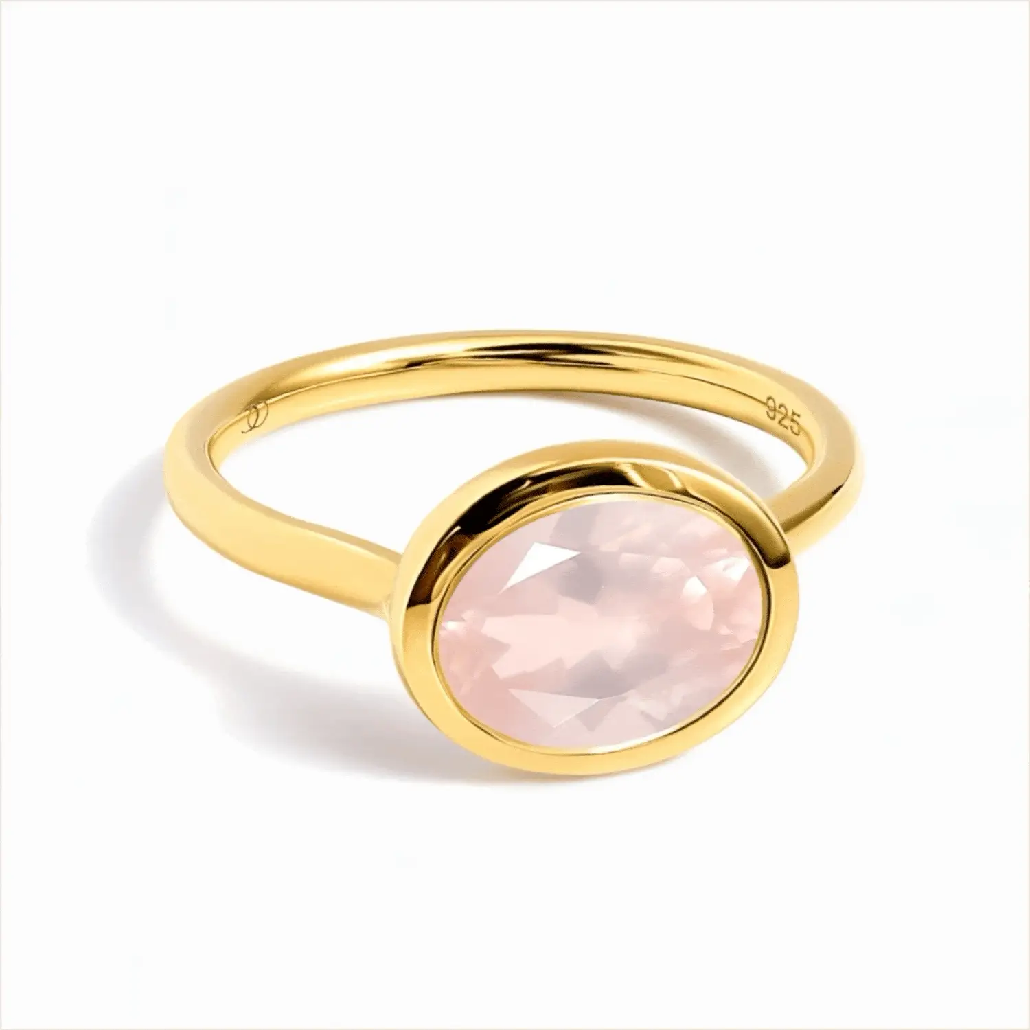 Rose Quartz Skin Touch Ring & Waves Band - Image 10