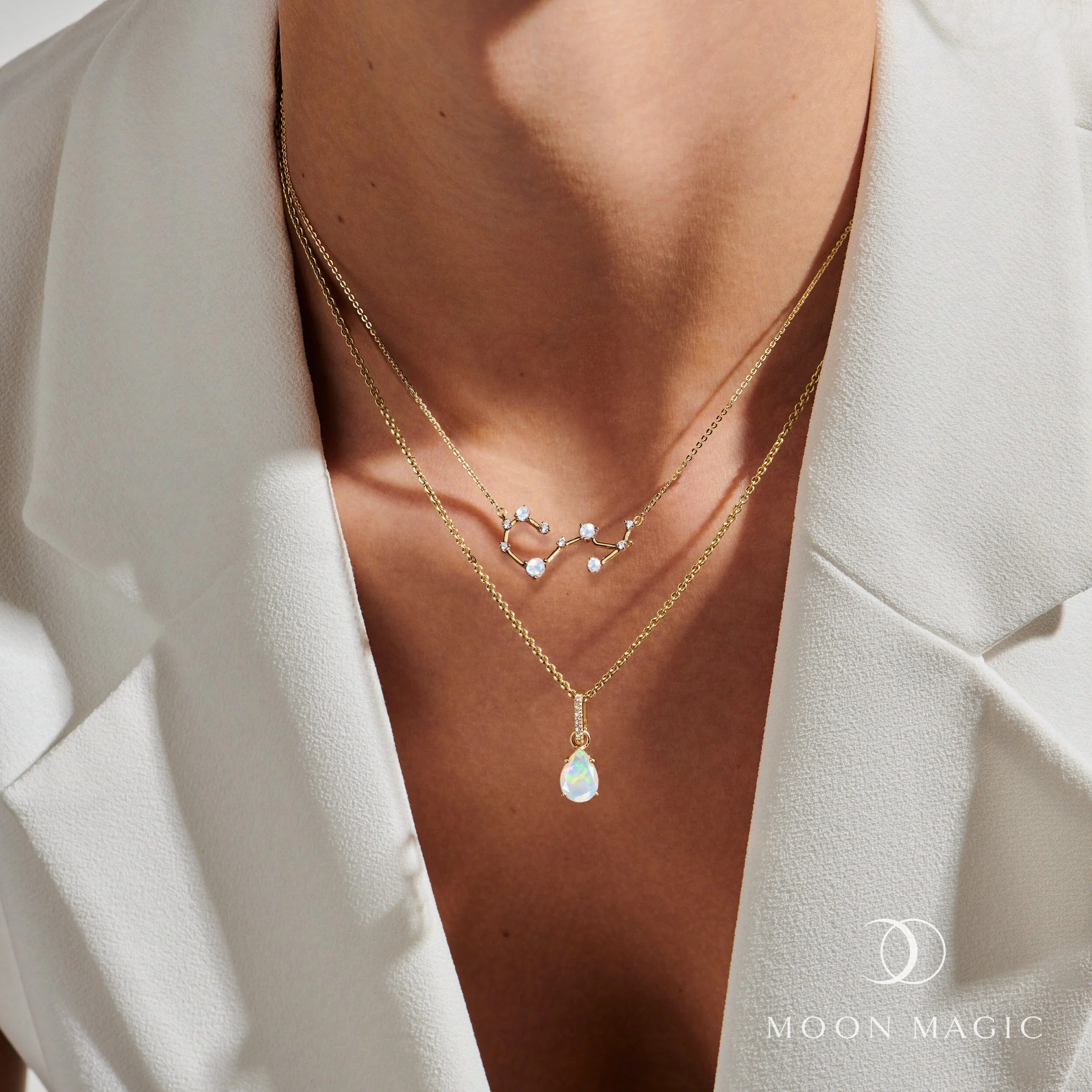 Scorpio Zodiac Constellation & October Birthstone Necklaces - Image 10