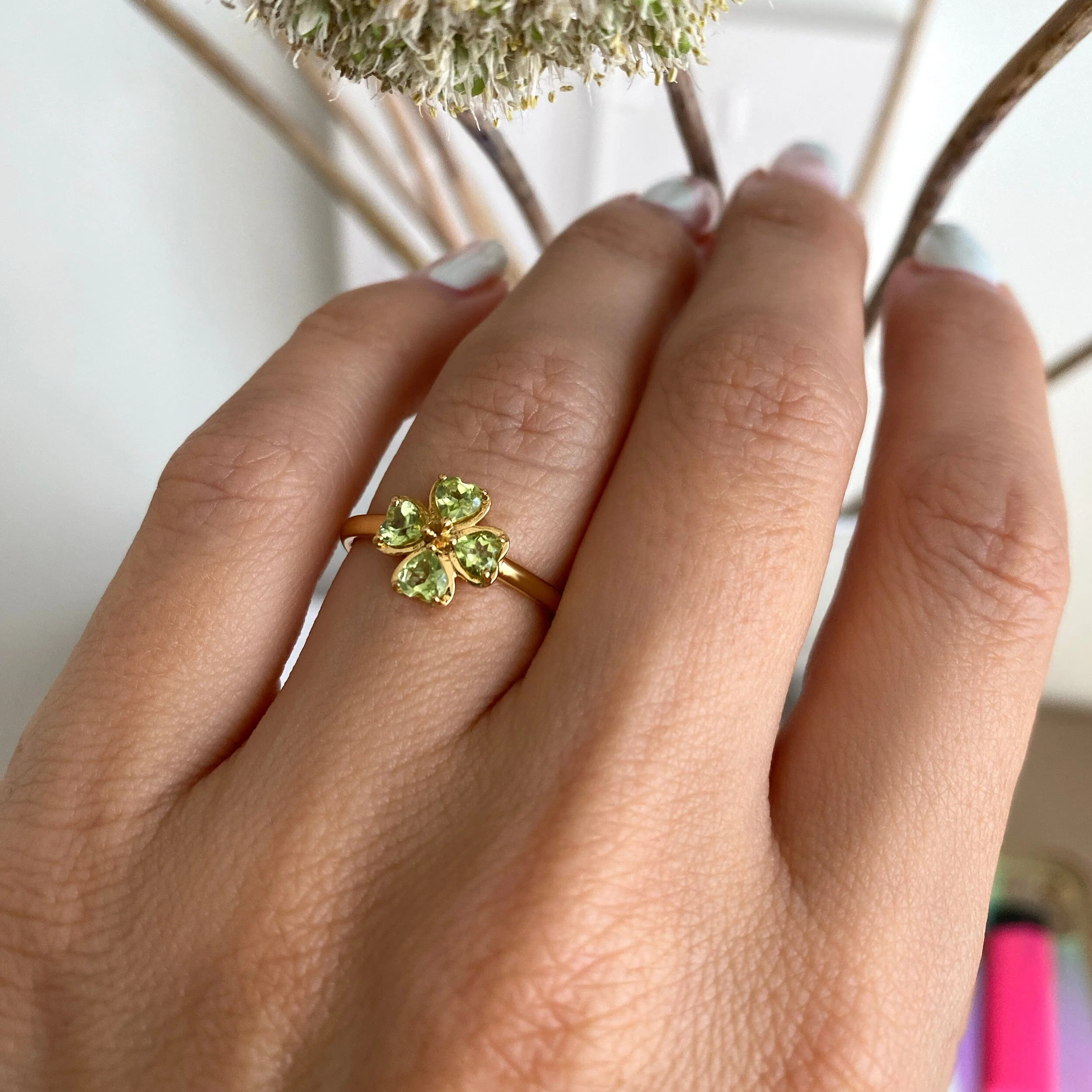Shamrock Ring - Peridot - Image 8