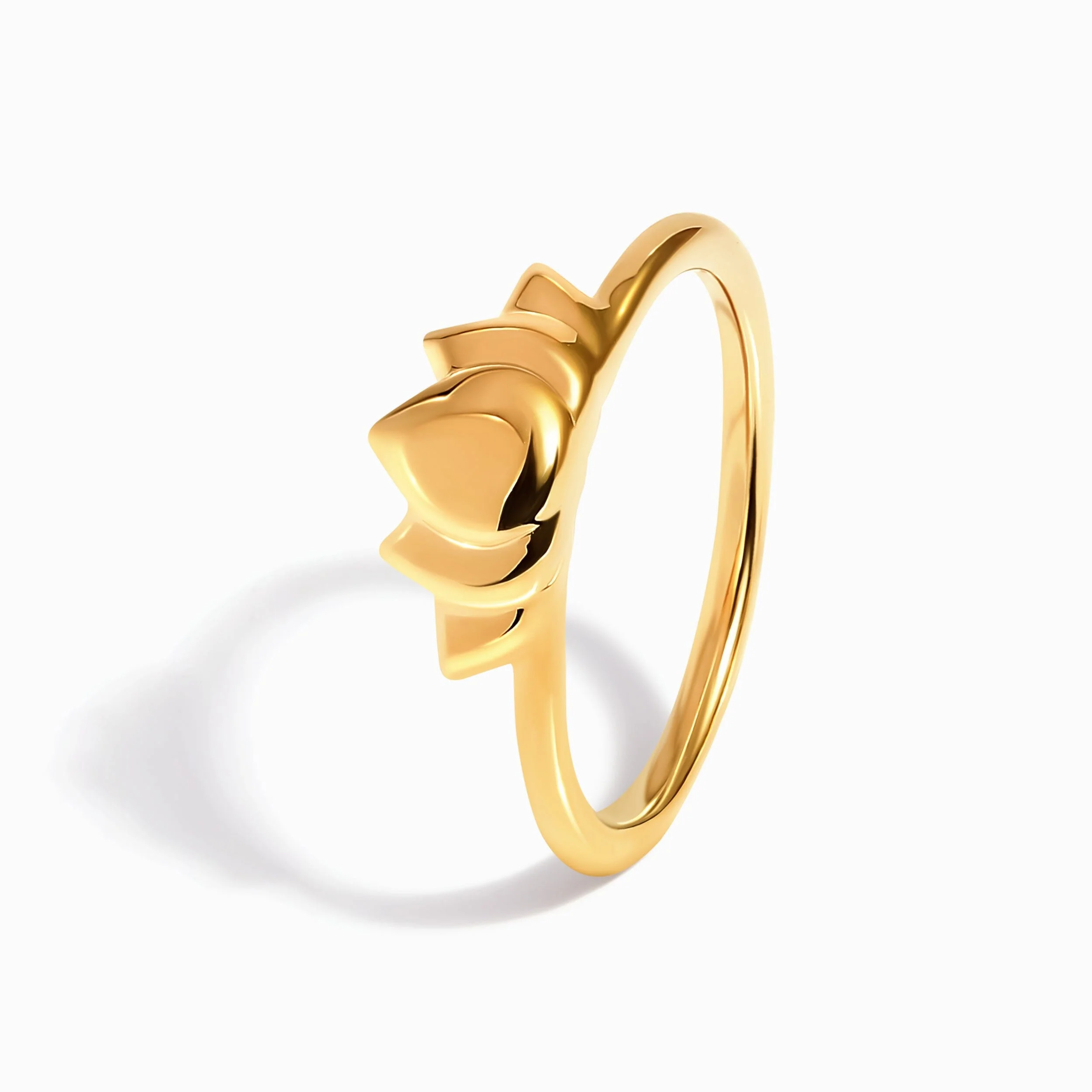Silver Stacking Ring - Mini Lotus - Image 15