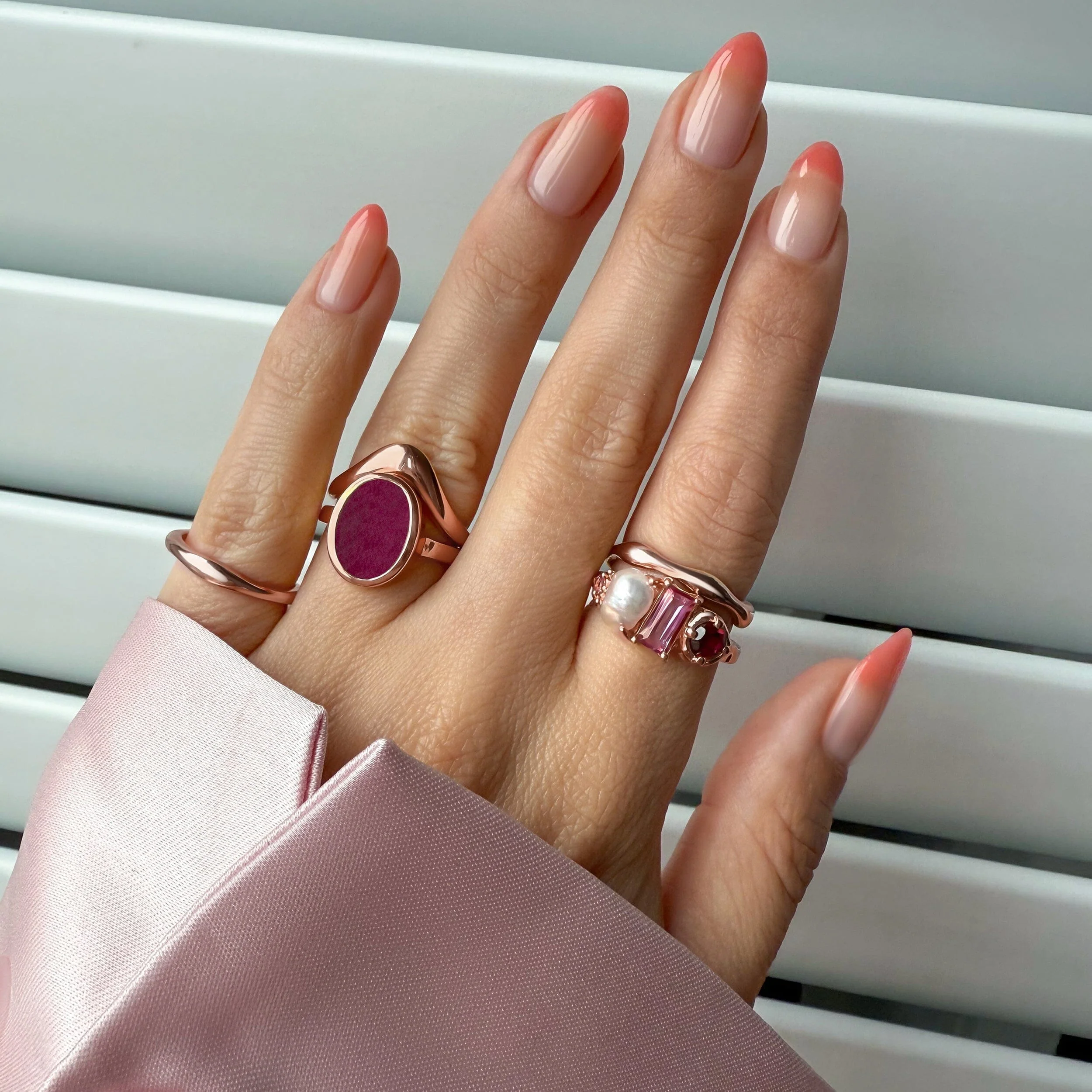 Crystal Ring - Enfolded Pink Quartz - Image 17
