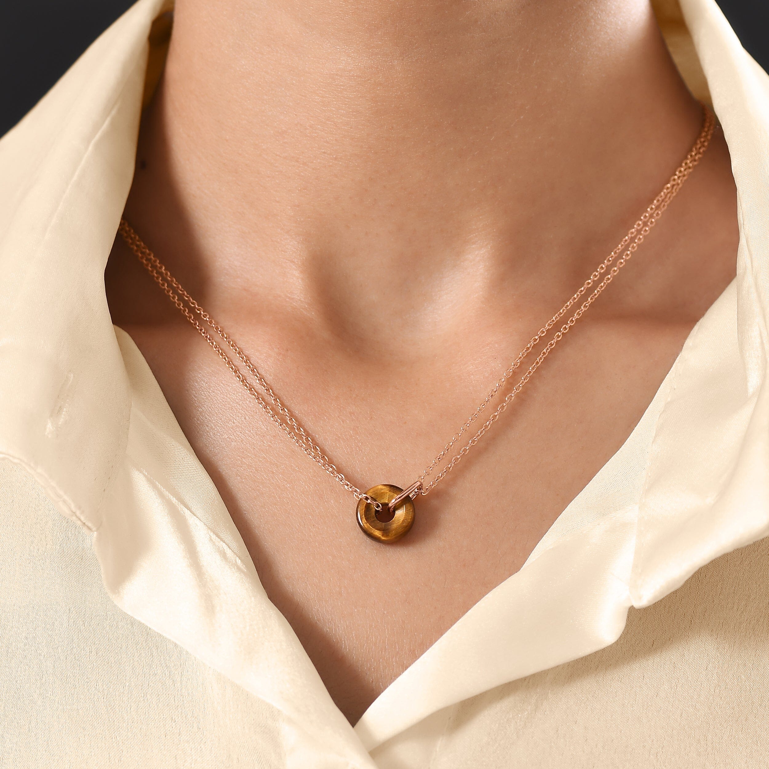 Tiger's Eye Necklace - Ora - Image 4