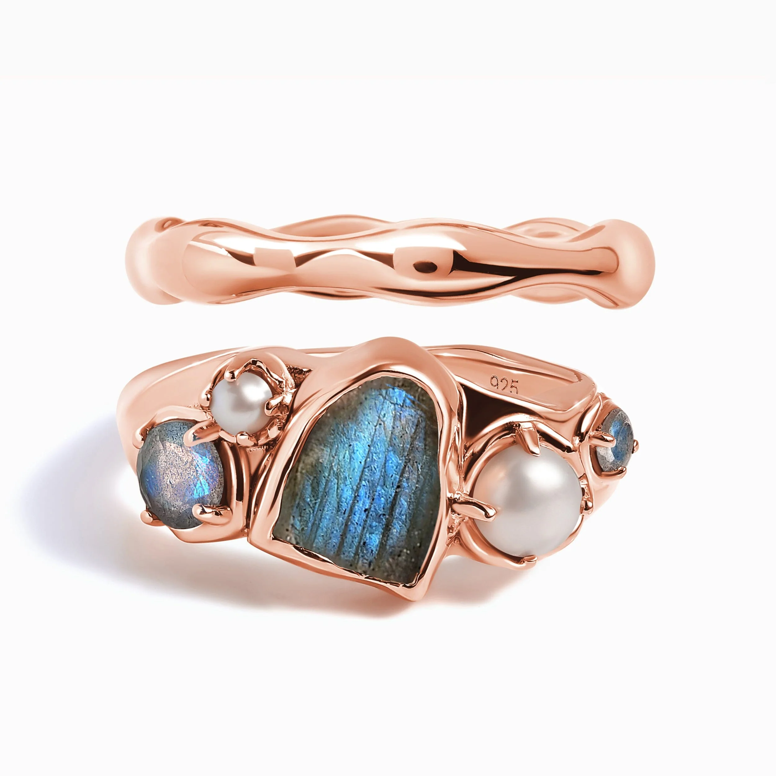 Twilight Heirloom Ring & Magma Band - Image 3