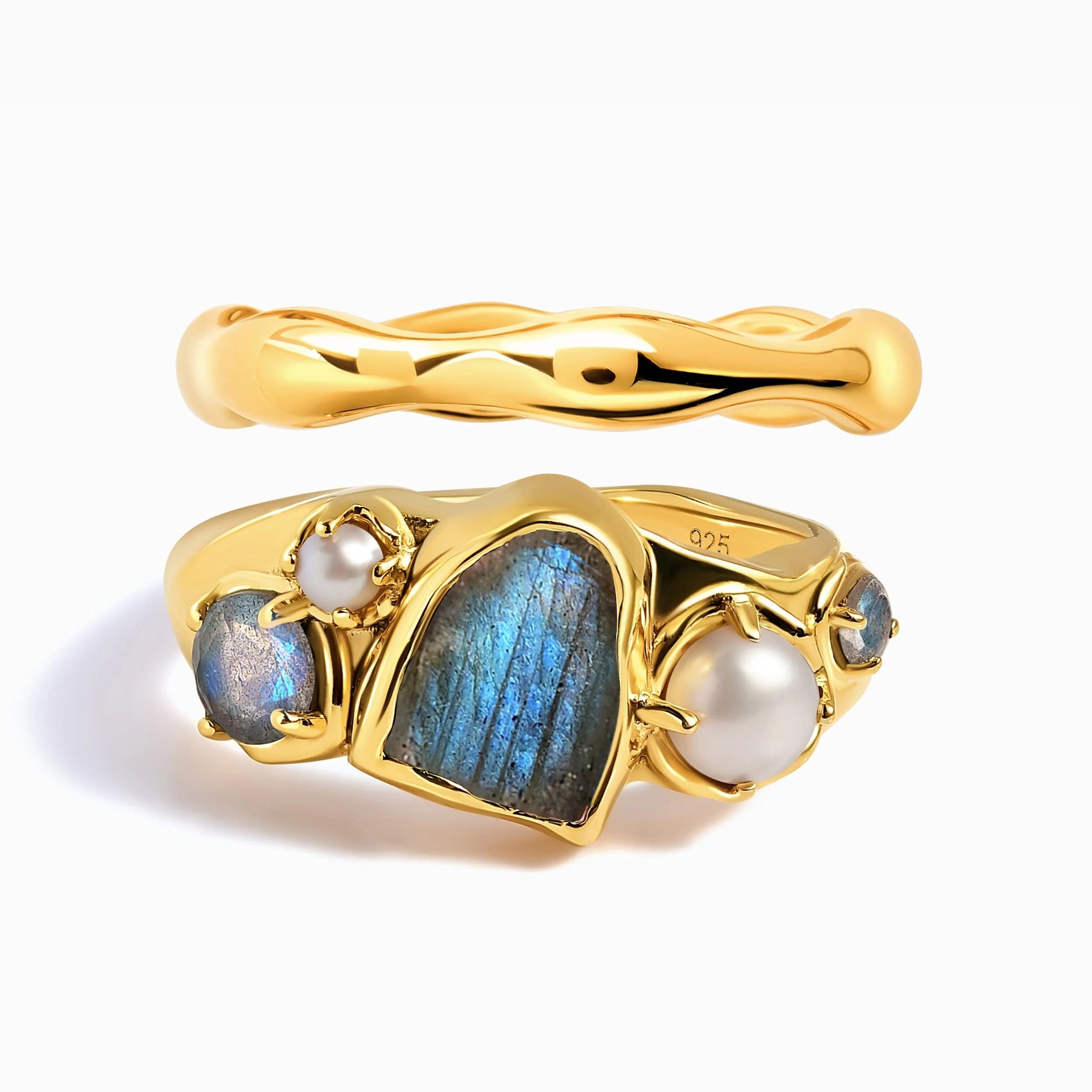 Twilight Heirloom Ring & Magma Band - Image 5