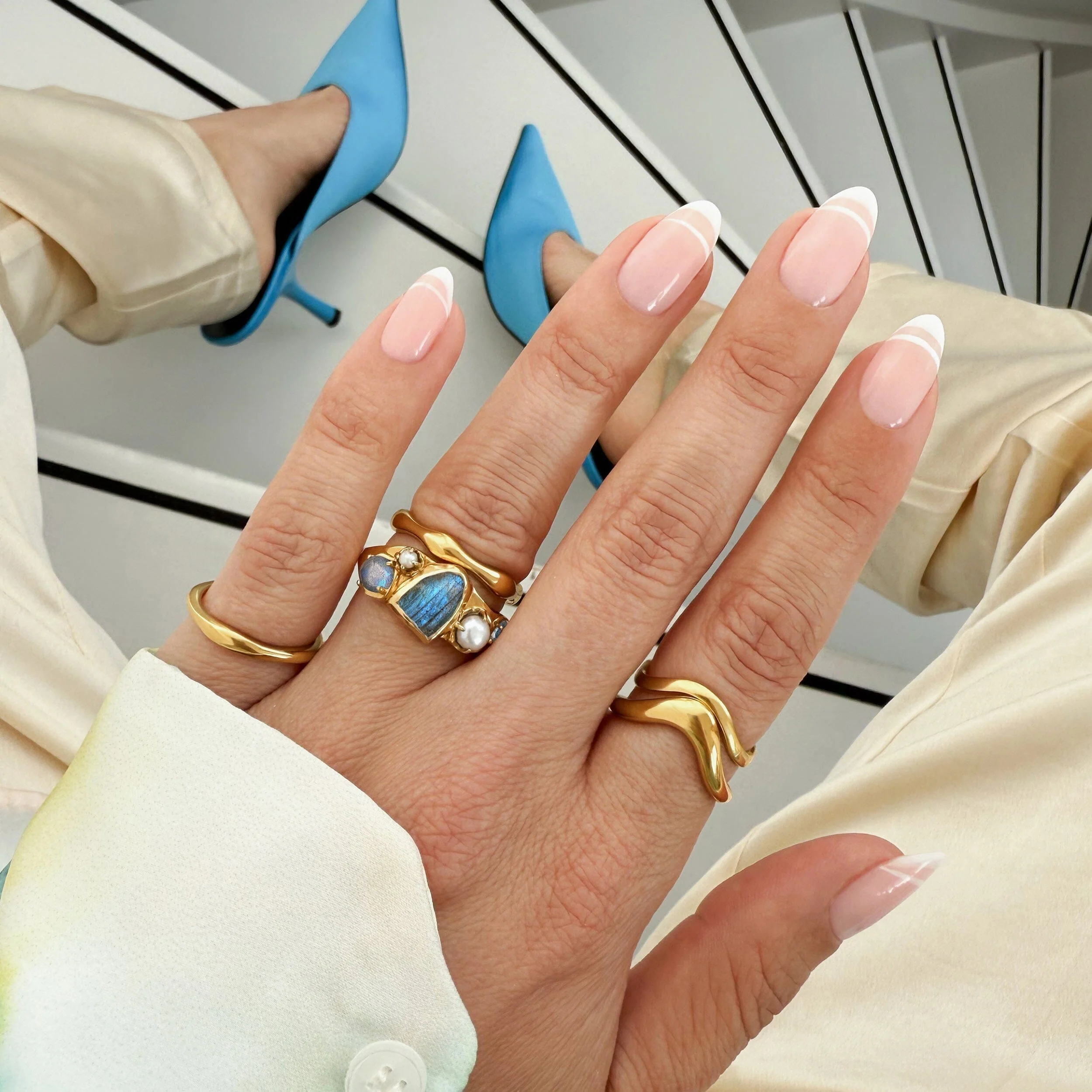 Twilight Heirloom Ring - Magma Band & Waves Band - Image 14
