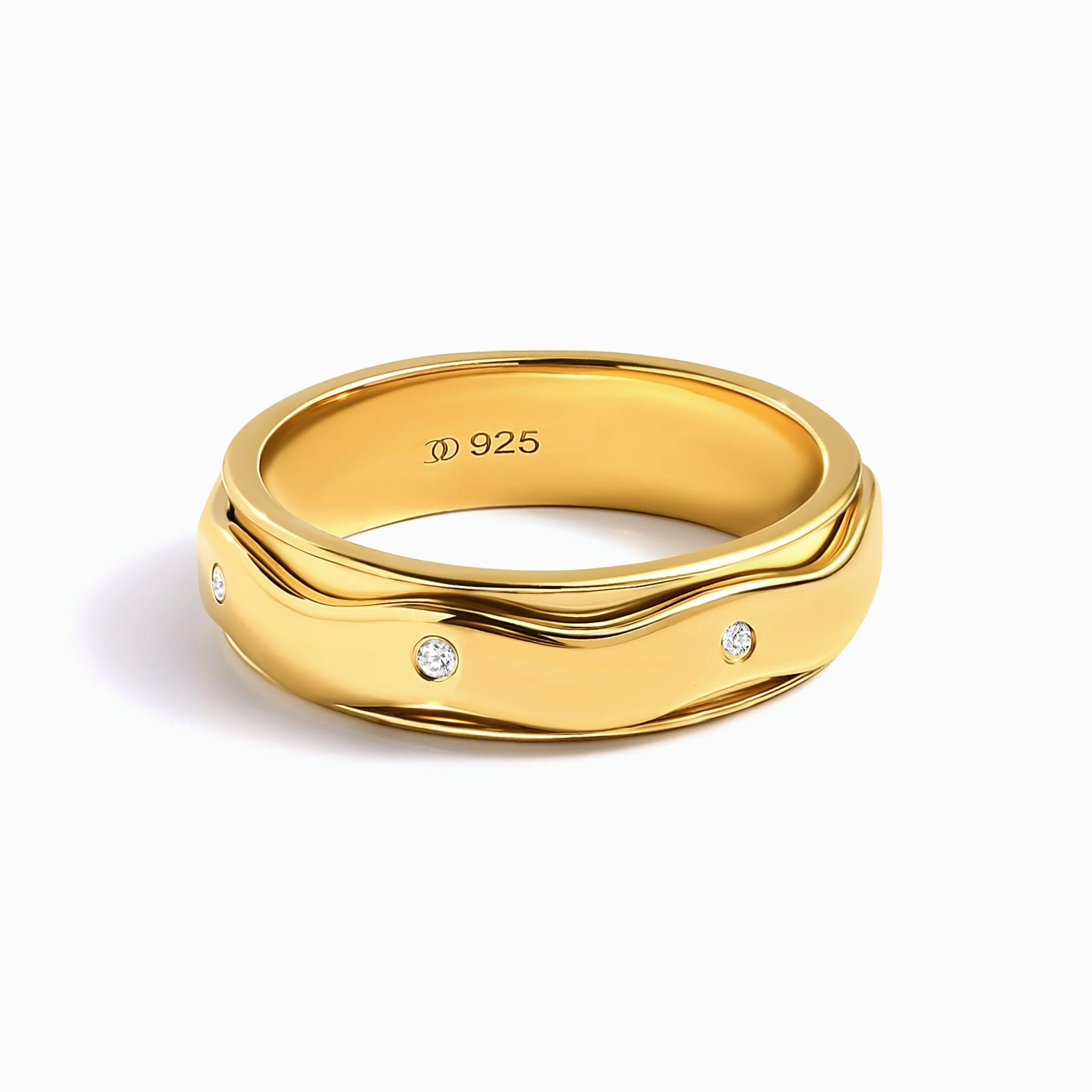 White Zircon Fidget Ring - Spinning Clarity - Image 22