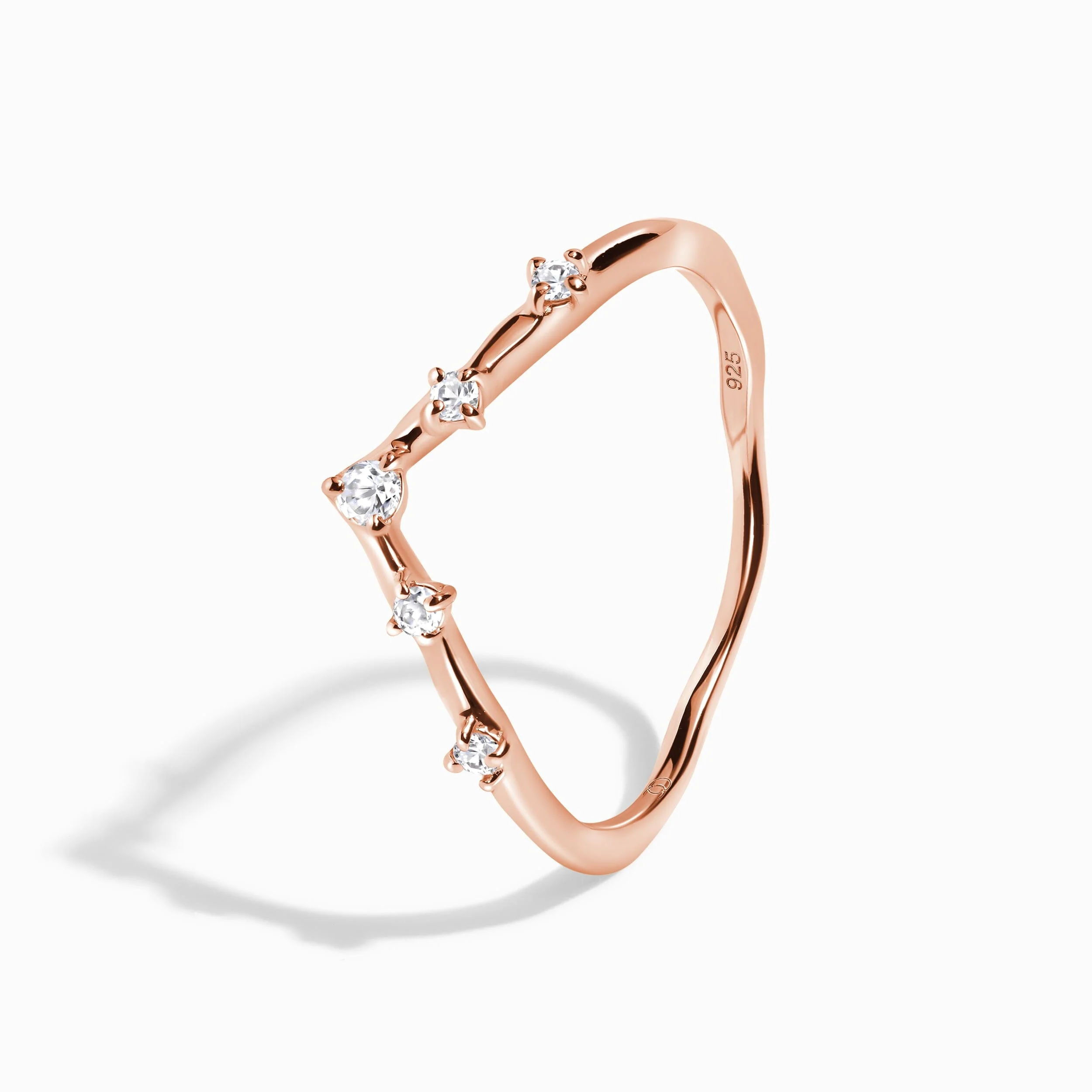 White Zircon Ring - Cosmic Crown - Image 9