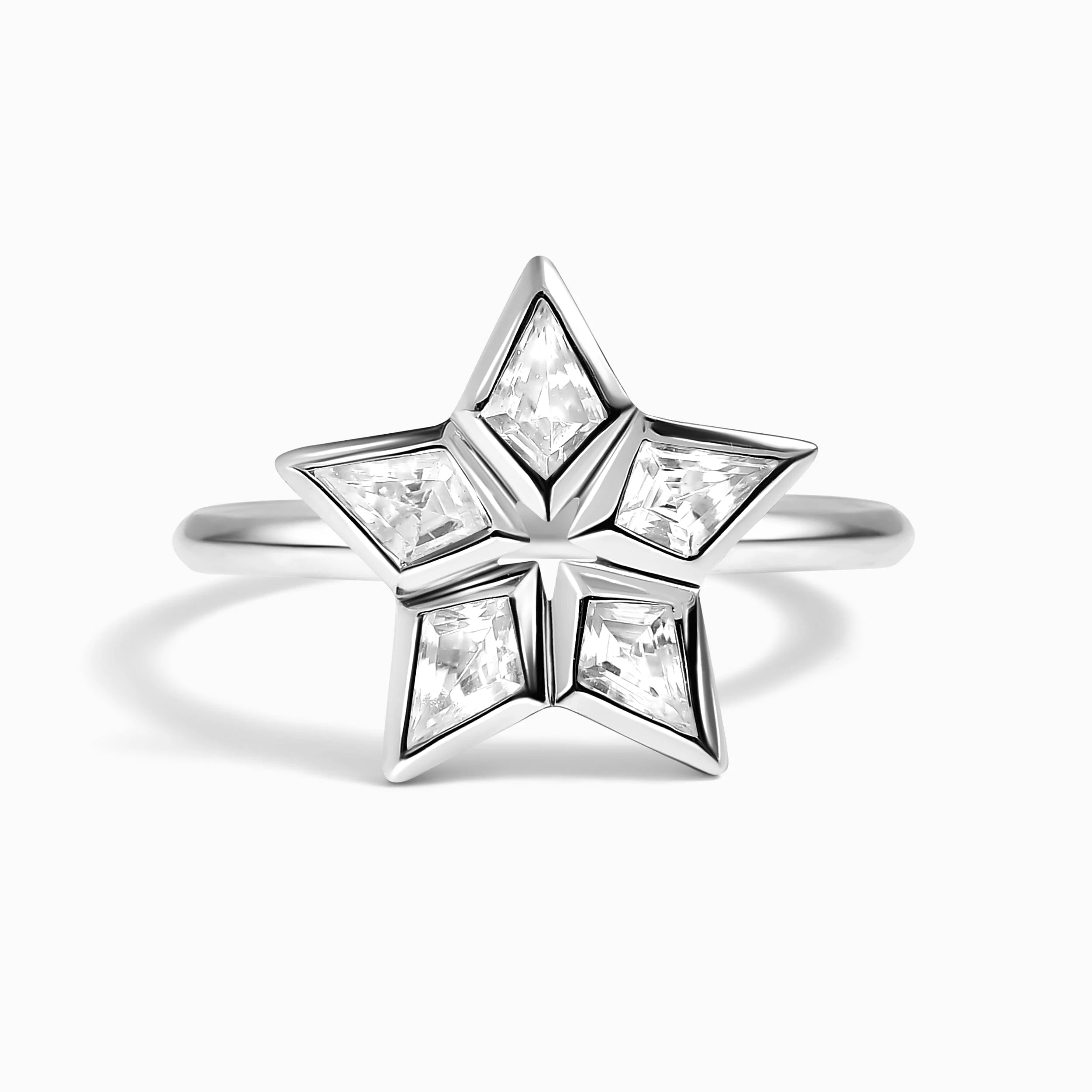 White Zircon Ring - Nova Star
