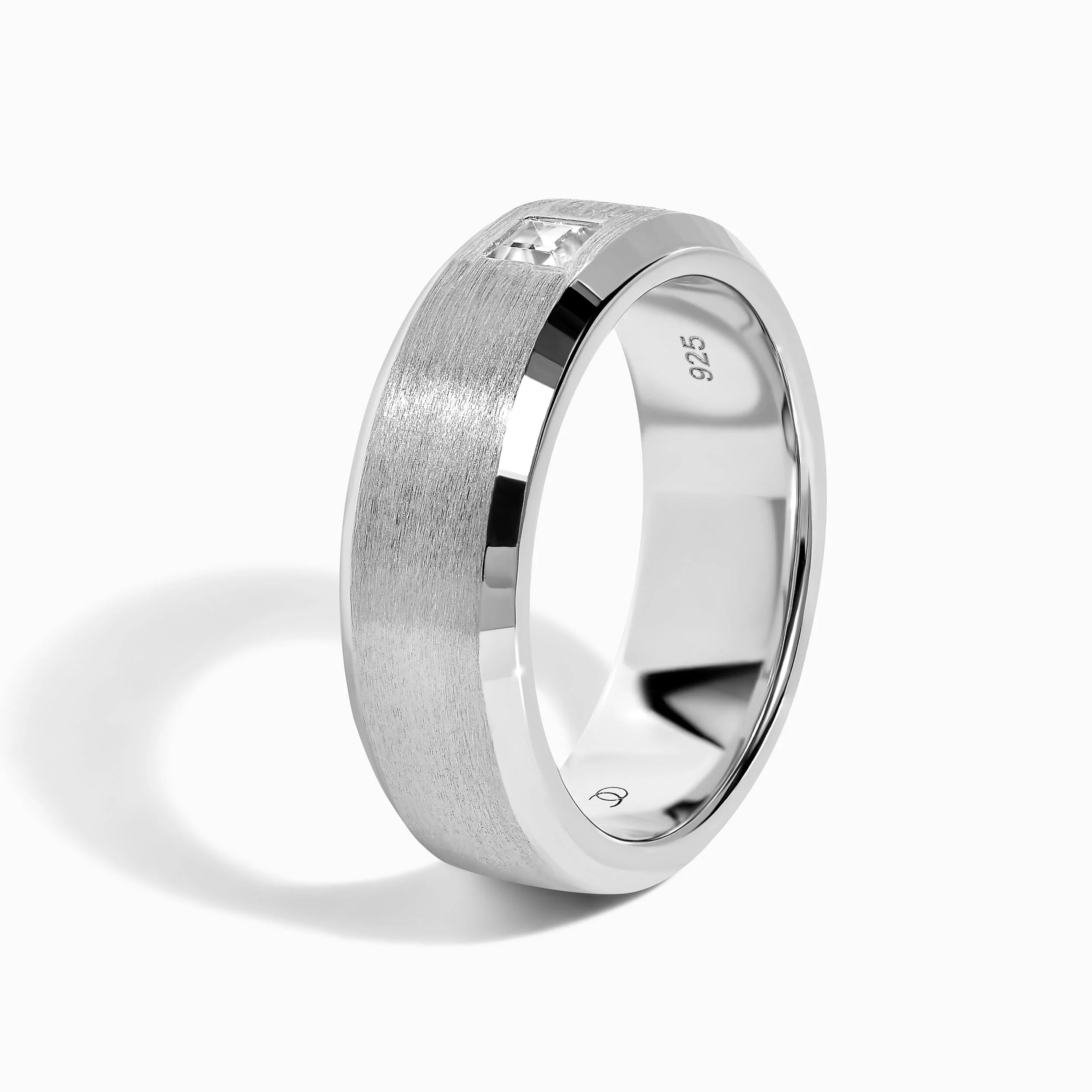 White Zircon Unisex Ring - Crafted - Image 10