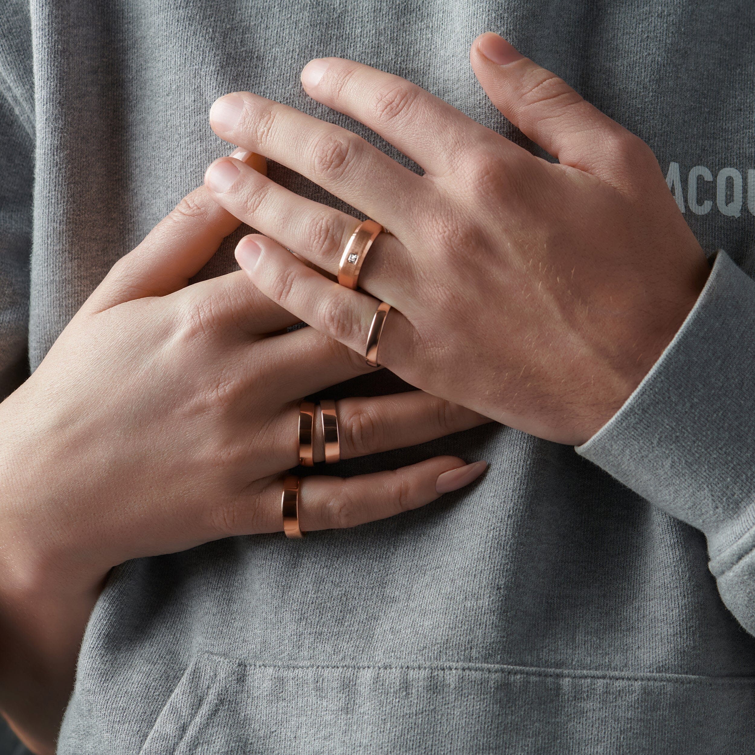 White Zircon Unisex Ring - Crafted - Image 14