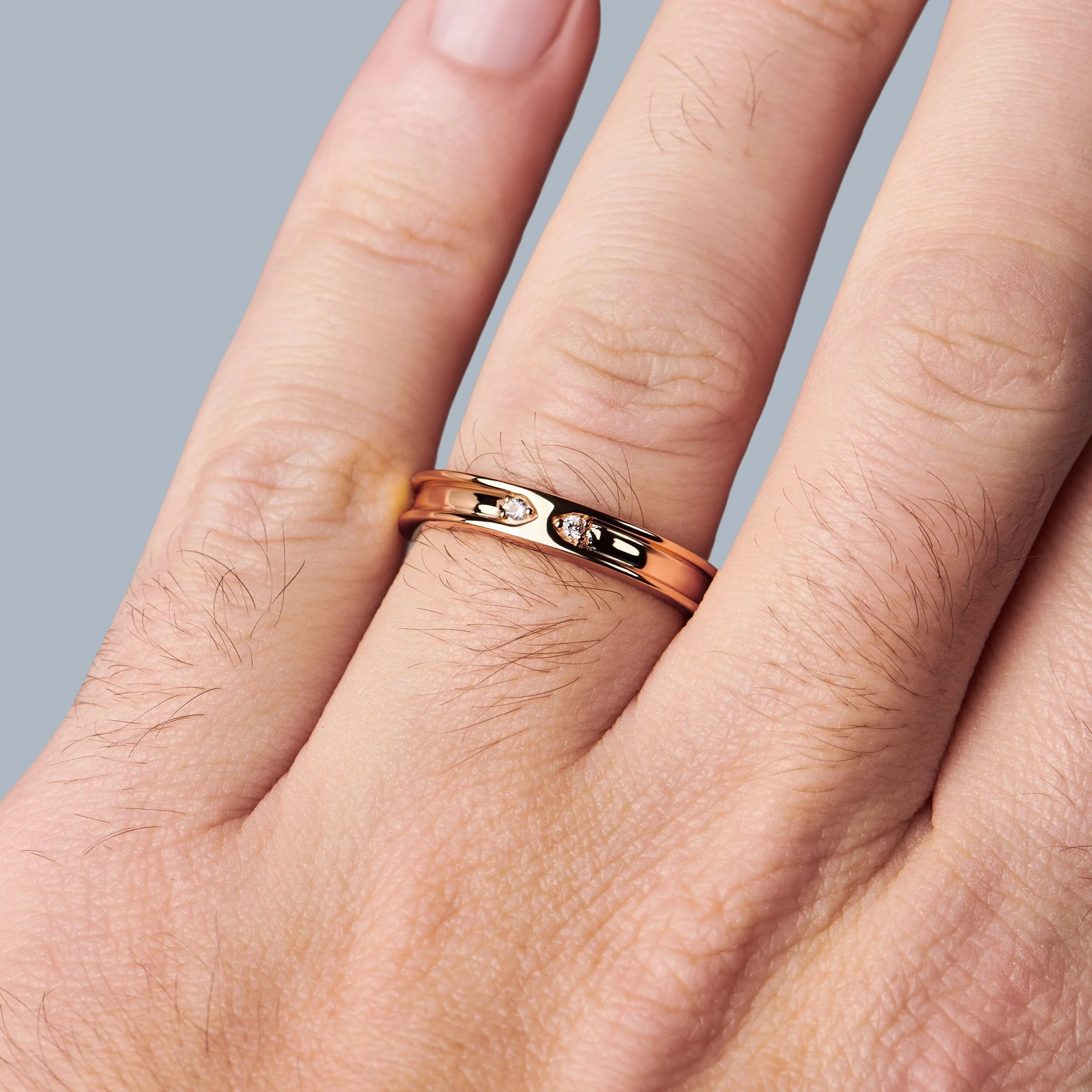White Zircon Unisex Ring - Individualist - Image 14