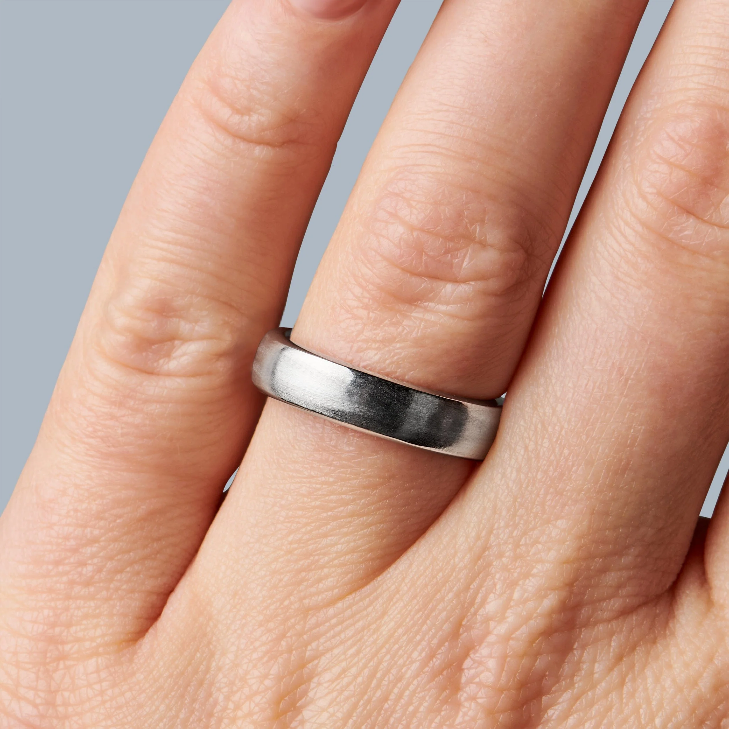 White Zircon Unisex Ring - Mysterious - Image 2